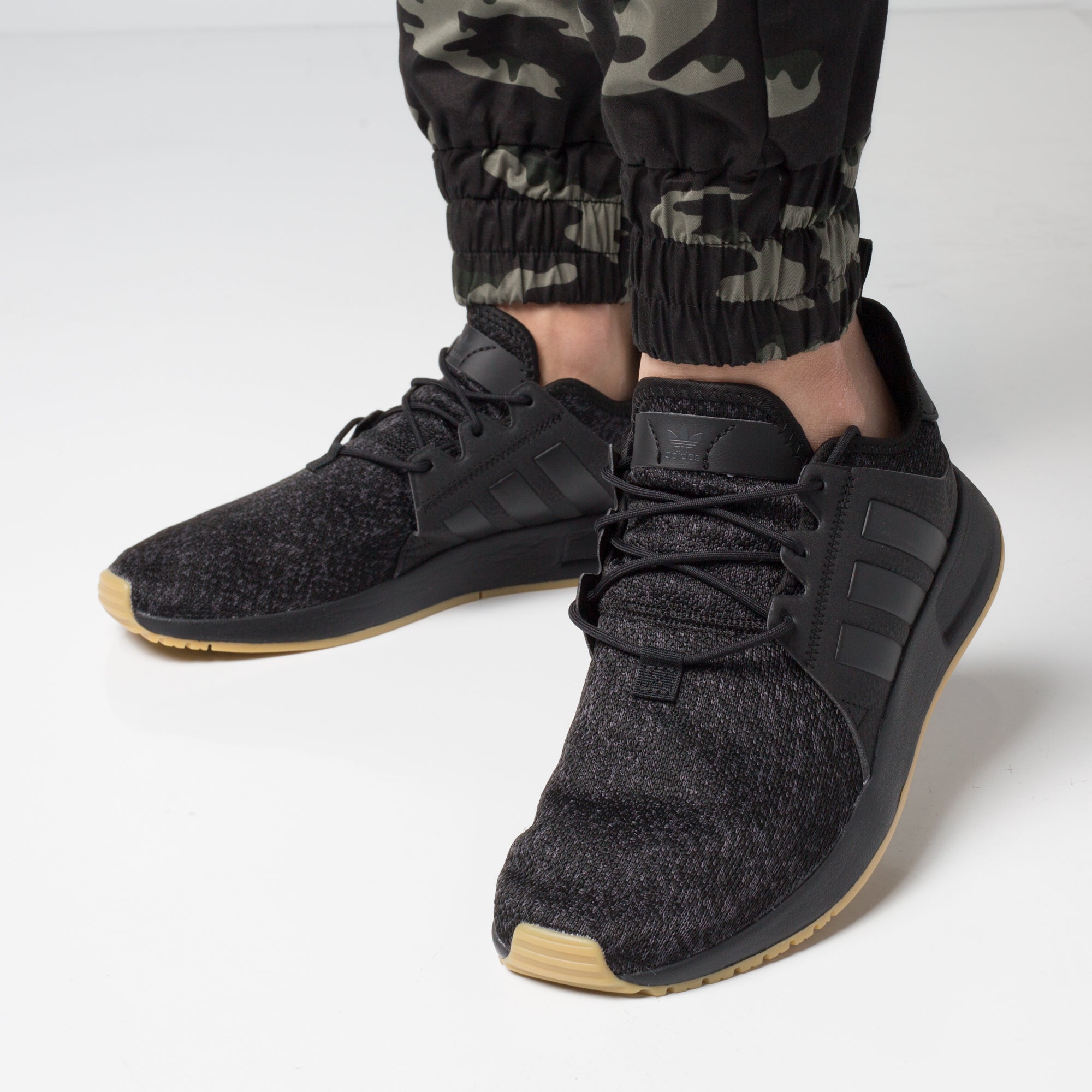adidas x_plr black & gum shoes