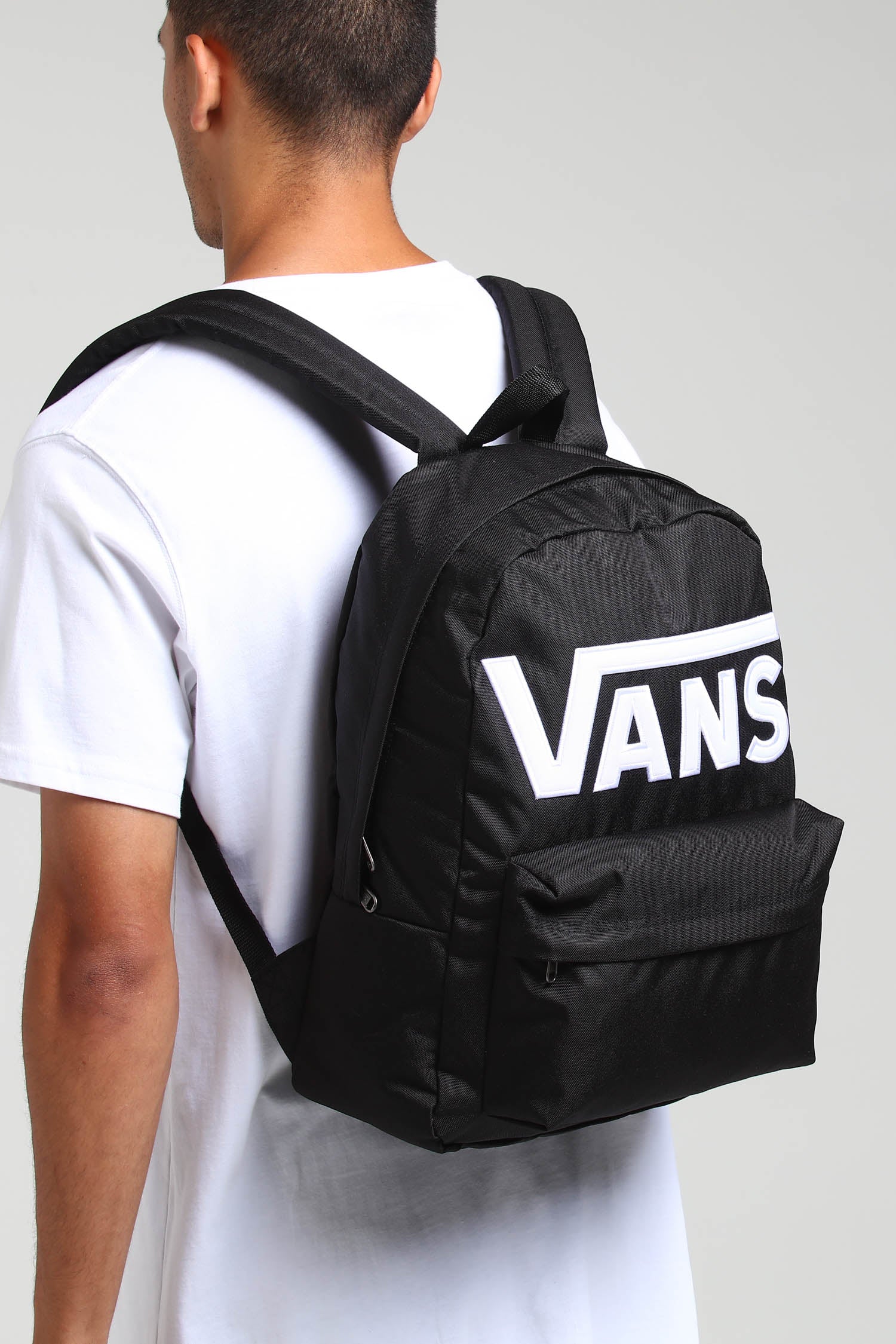 vans old skool ii black & white backpack