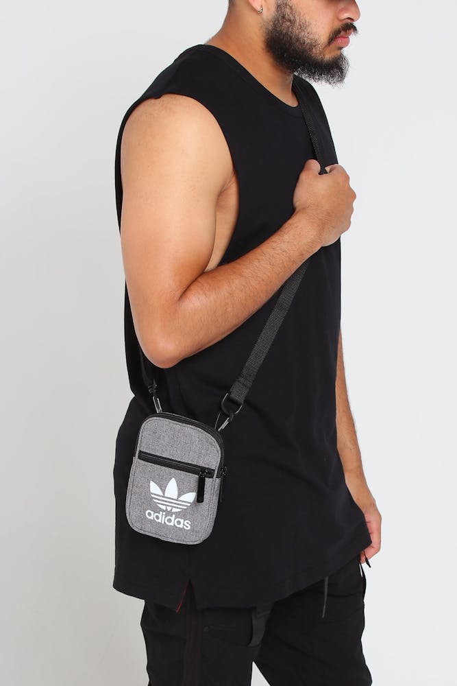 Adidas Festival Bag Casual Heather Grey Black Culture Kings Us