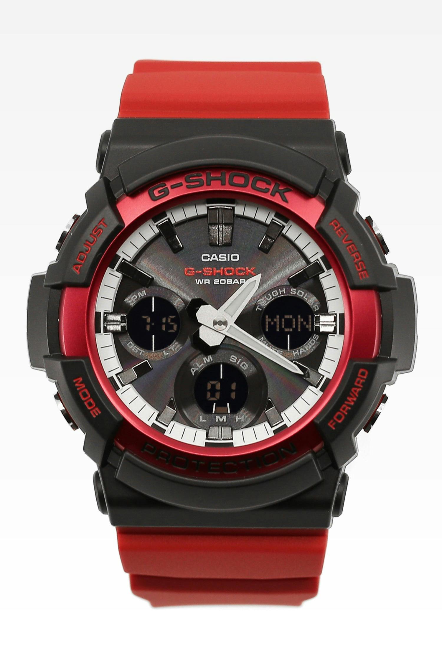 G Shock GAS100RB-A1 Key Colors Black/Red | Culture Kings US