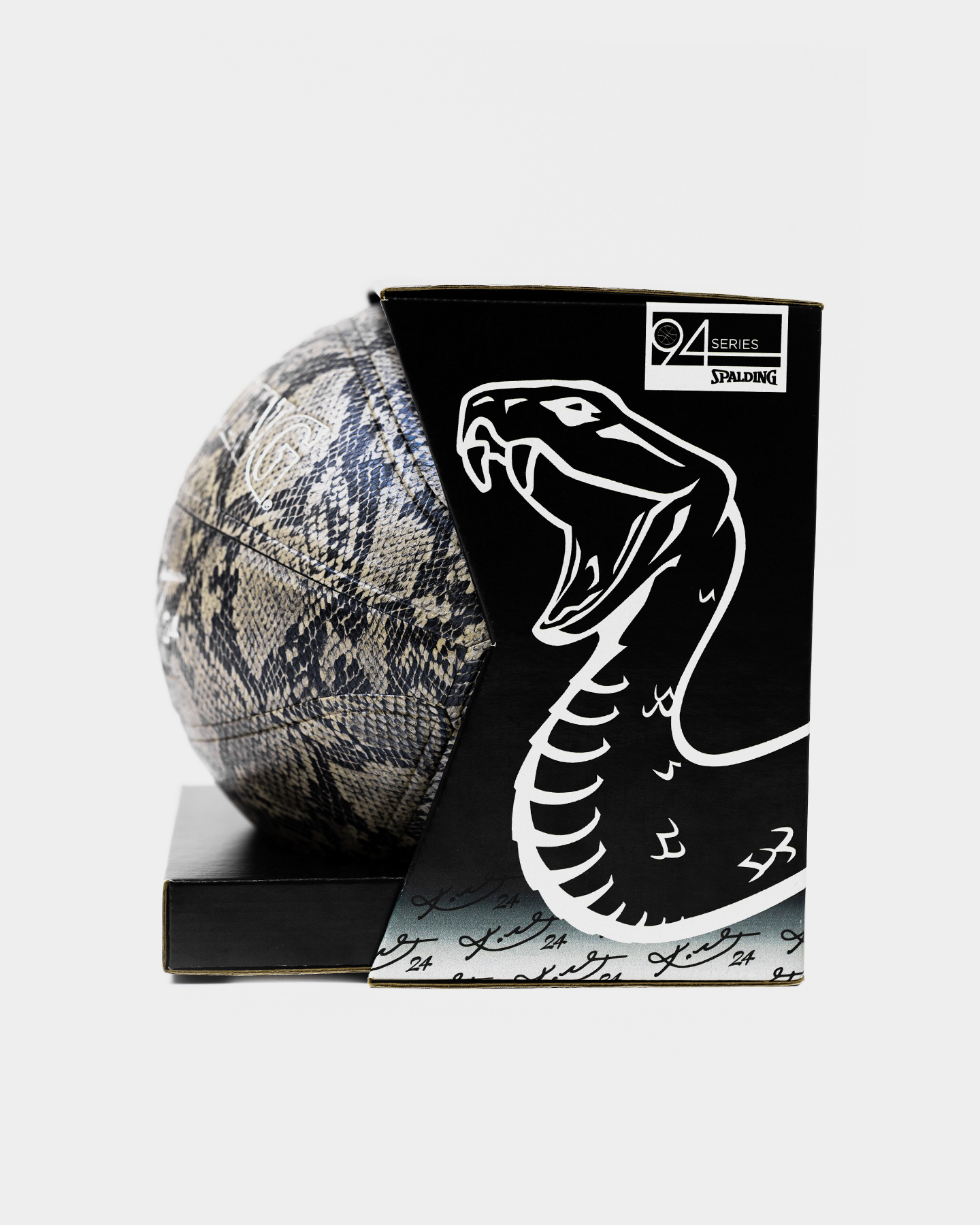 spalding x kobe bryant 94 silver series snakeskin basketball