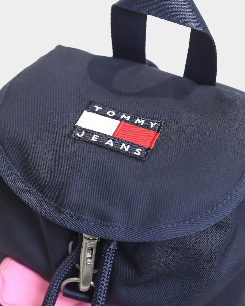 Tommy Jeans TJW Heritage SM Cotton Canvas Backpack Pink Daisy thumbnail - 7