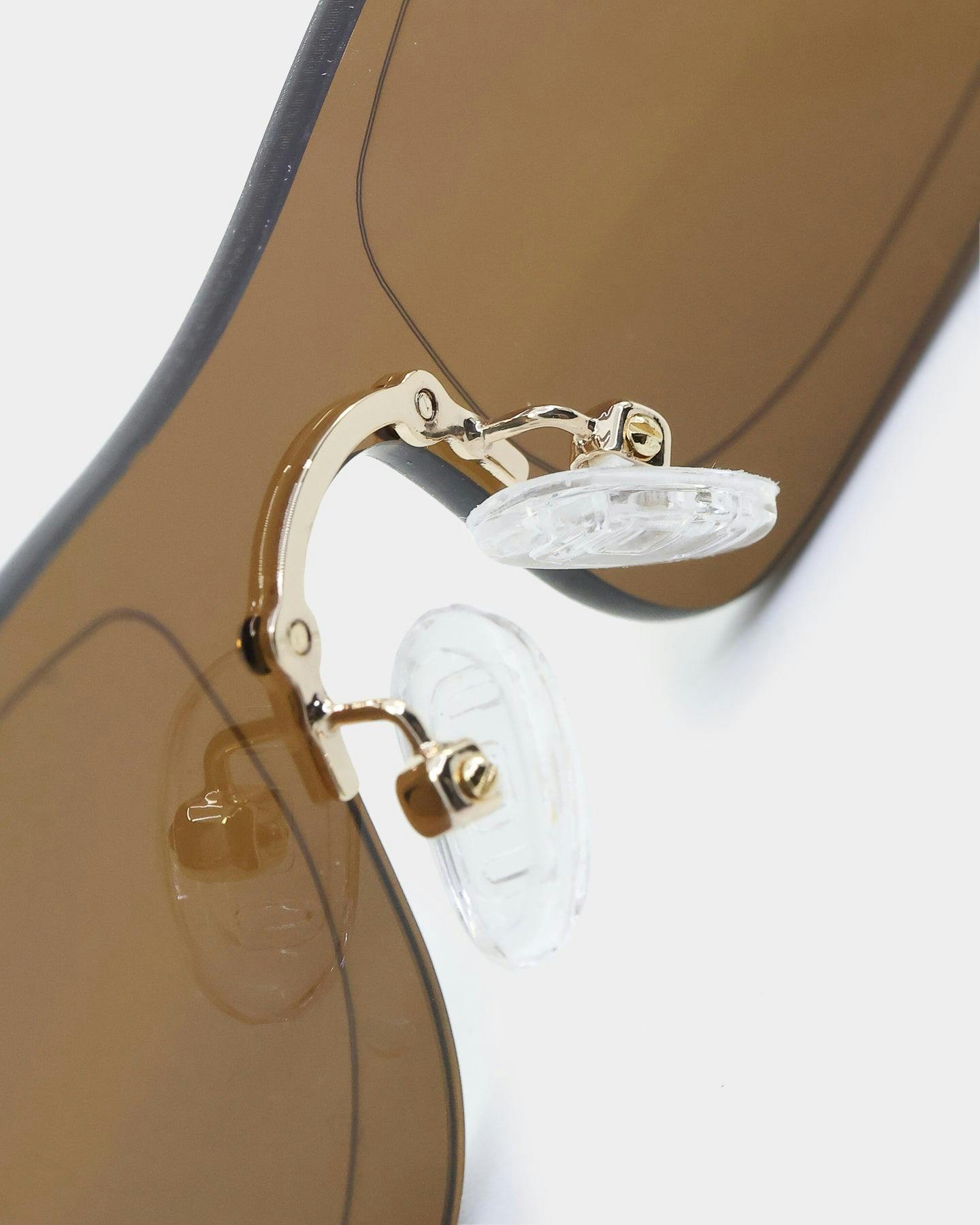 NUQE Razr Sunglasses Brown/Gold