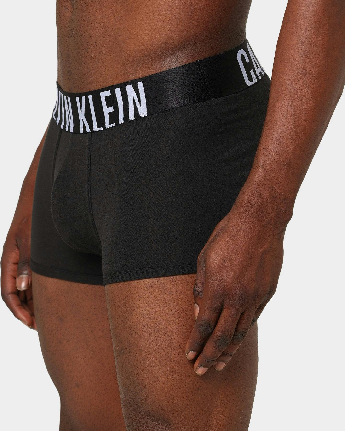Calvin Klein Stretch Cotton Trunks 3 Pack Black/Blue