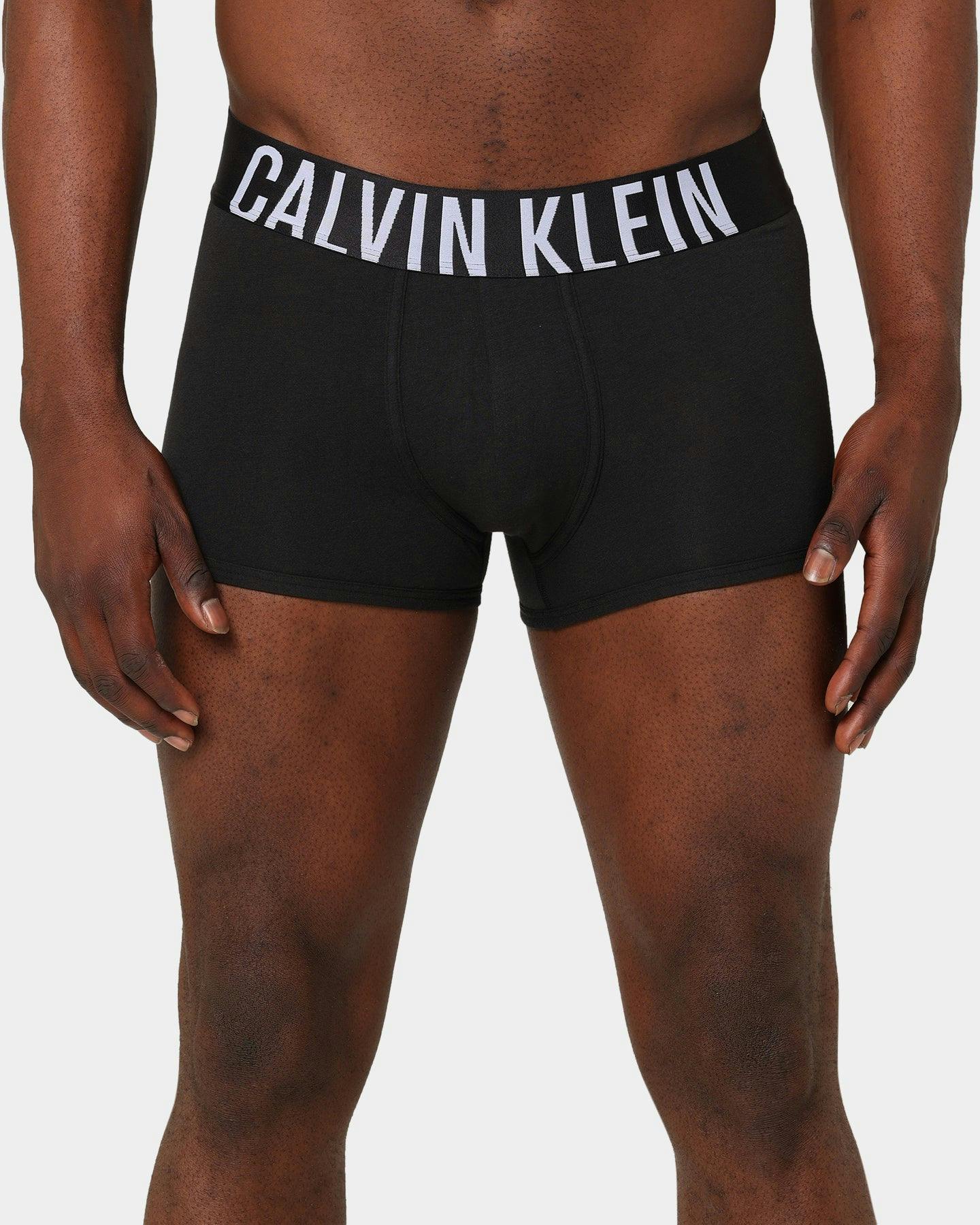 Calvin Klein Stretch Cotton Trunks 3 Pack Black/Blue