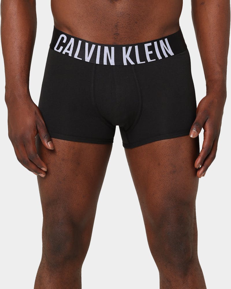 Calvin Klein Stretch Cotton Trunks 3 Pack Black/Blue thumbnail - 2