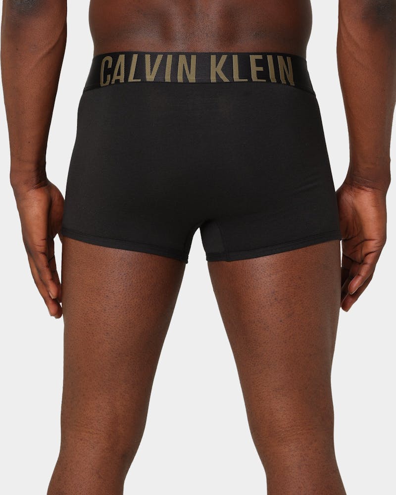 Calvin Klein Stretch Cotton Trunks 3 Pack Black/Blue thumbnail - 4