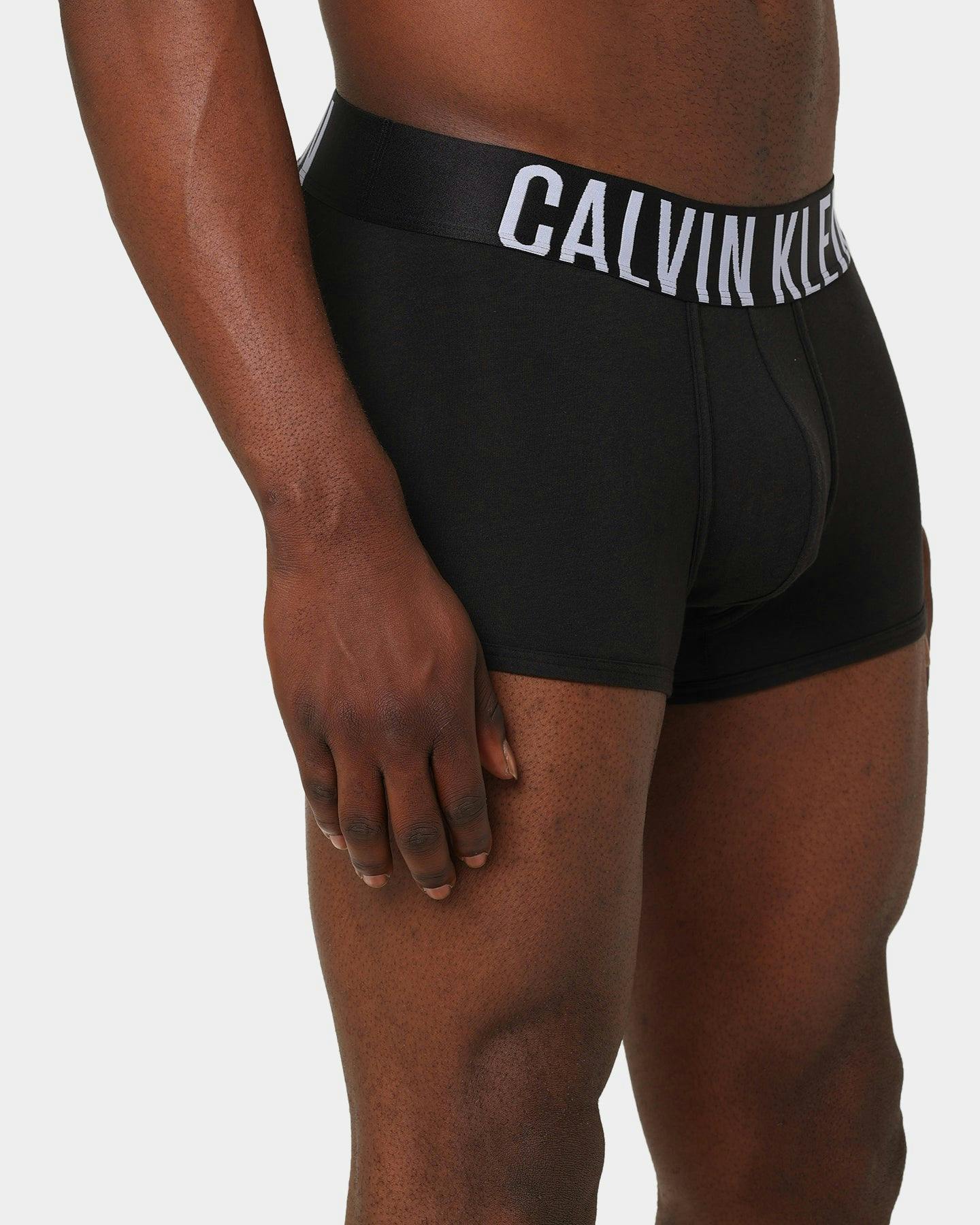 Calvin Klein Stretch Cotton Trunks 3 Pack Black/Blue