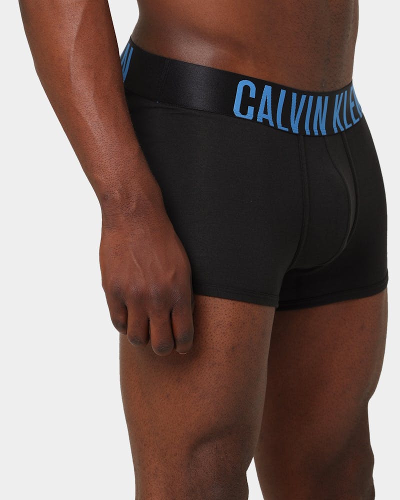 Calvin Klein Stretch Cotton Trunks 3 Pack Black/Blue thumbnail - 9