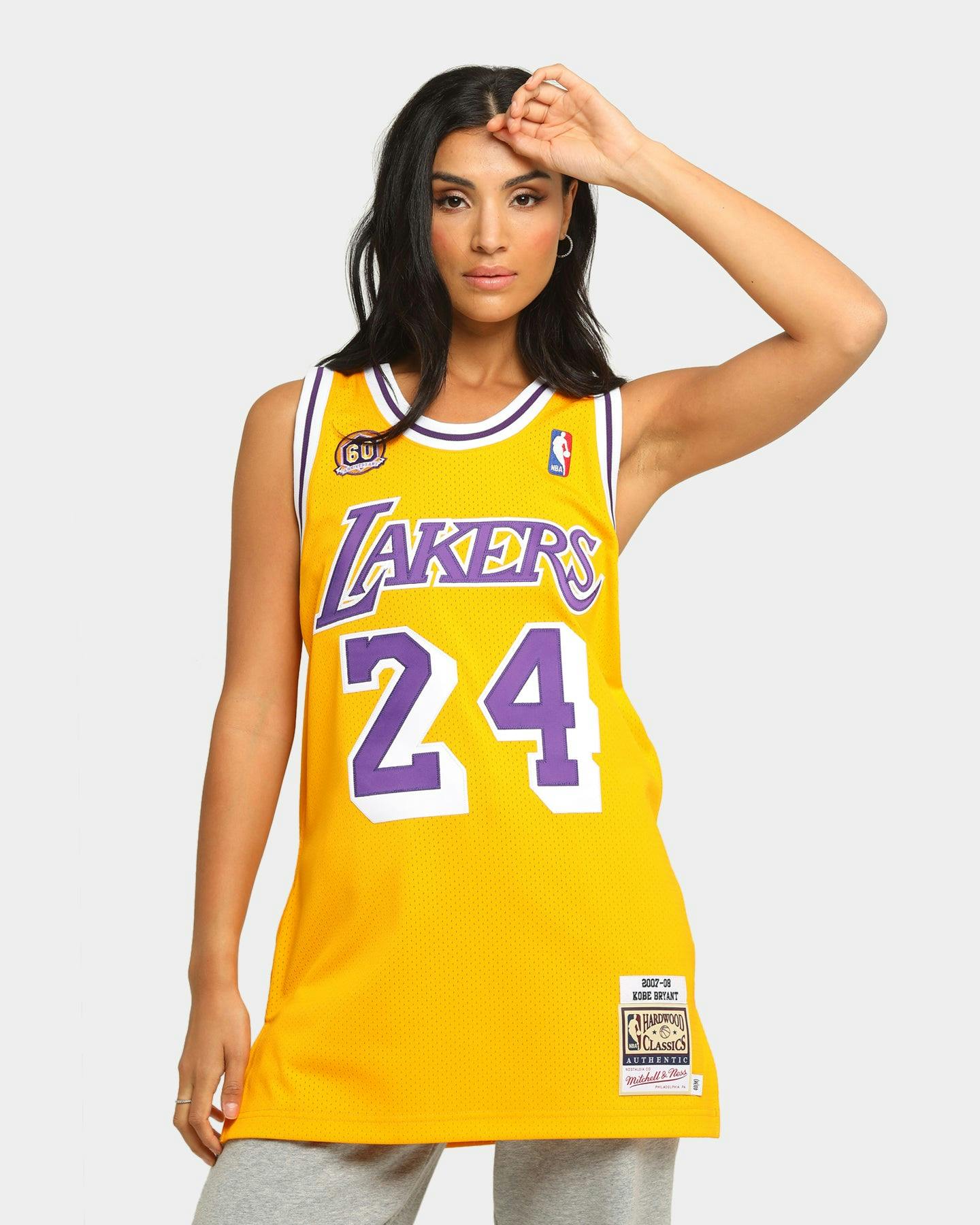 Mitchell Ness Los Angeles Lakers Kobe Bryant 24 07 08 Authentic Nba Jersey Yellow Culture Kings Us