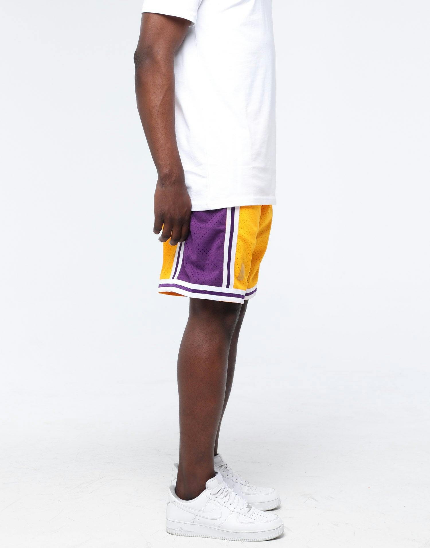 Mitchell Ness Los Angeles Lakers 96 97 Nba Swingman Shorts Yellow Culture Kings Us