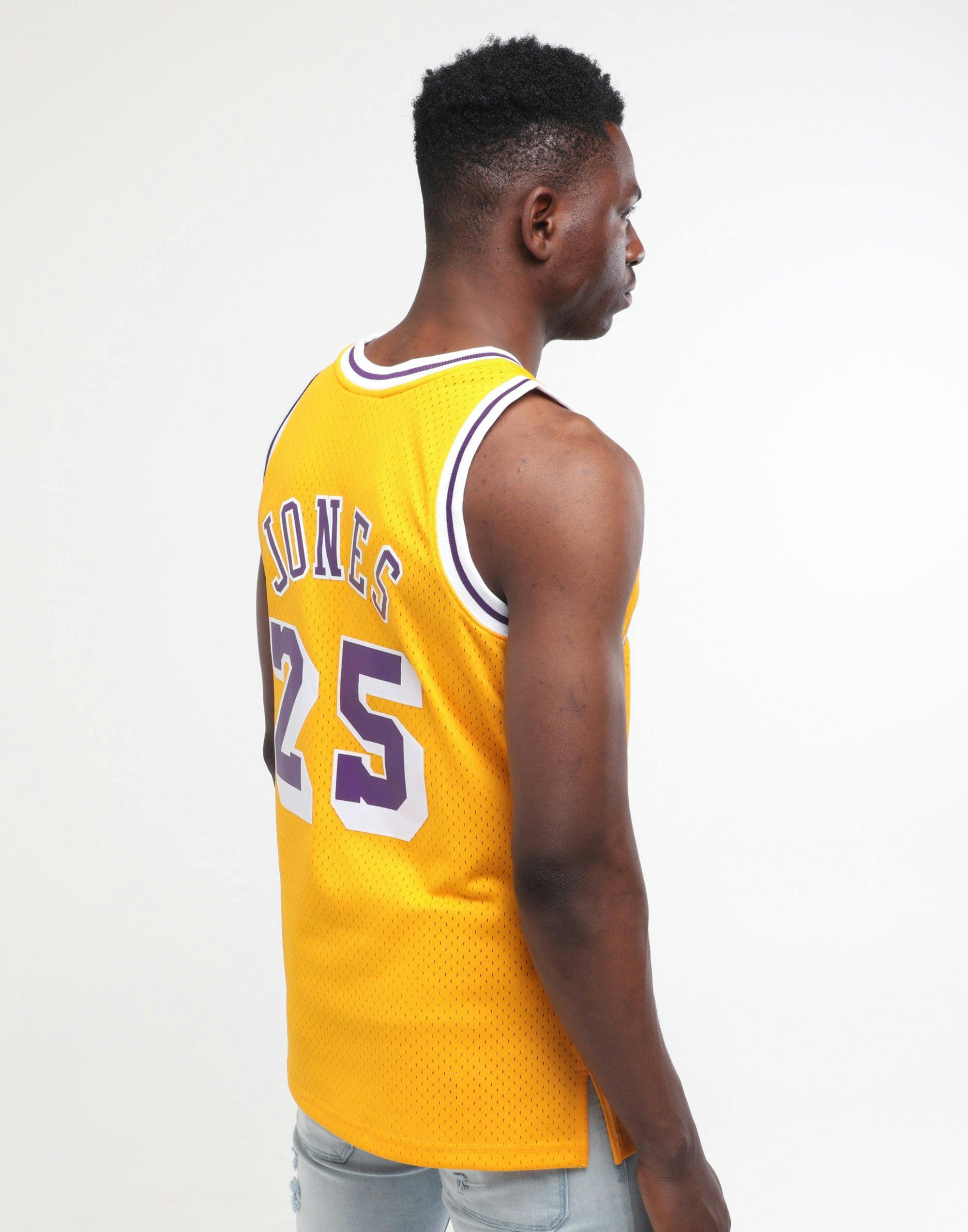 Mitchell Ness Los Angeles Lakers Eddie Jones 25 Swingman Jersey Yellow Culture Kings Us