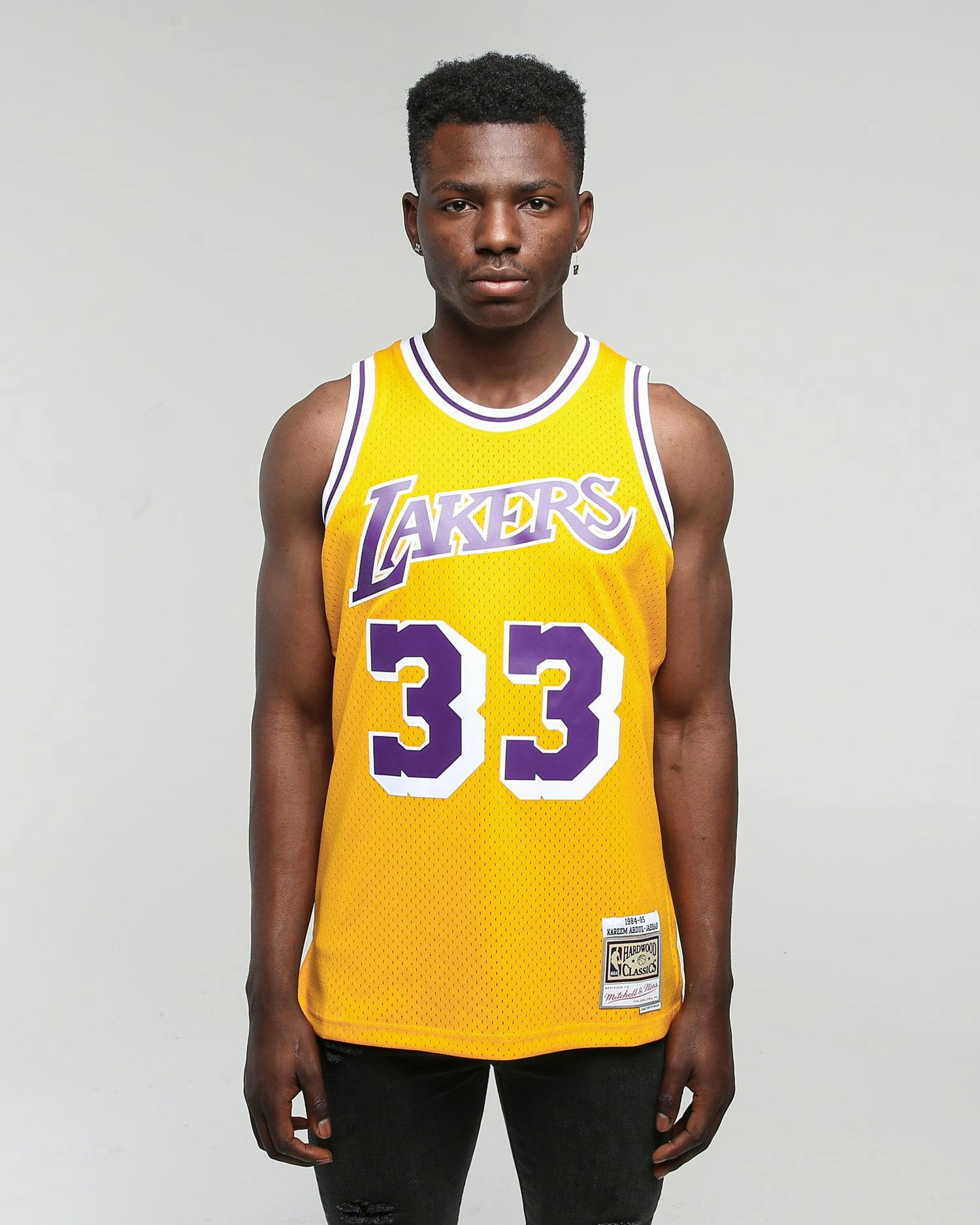 Mitchell Ness Los Angeles Lakers Kareem Abdul Jabbar 33 Swingman Jersey Gold Culture Kings Us