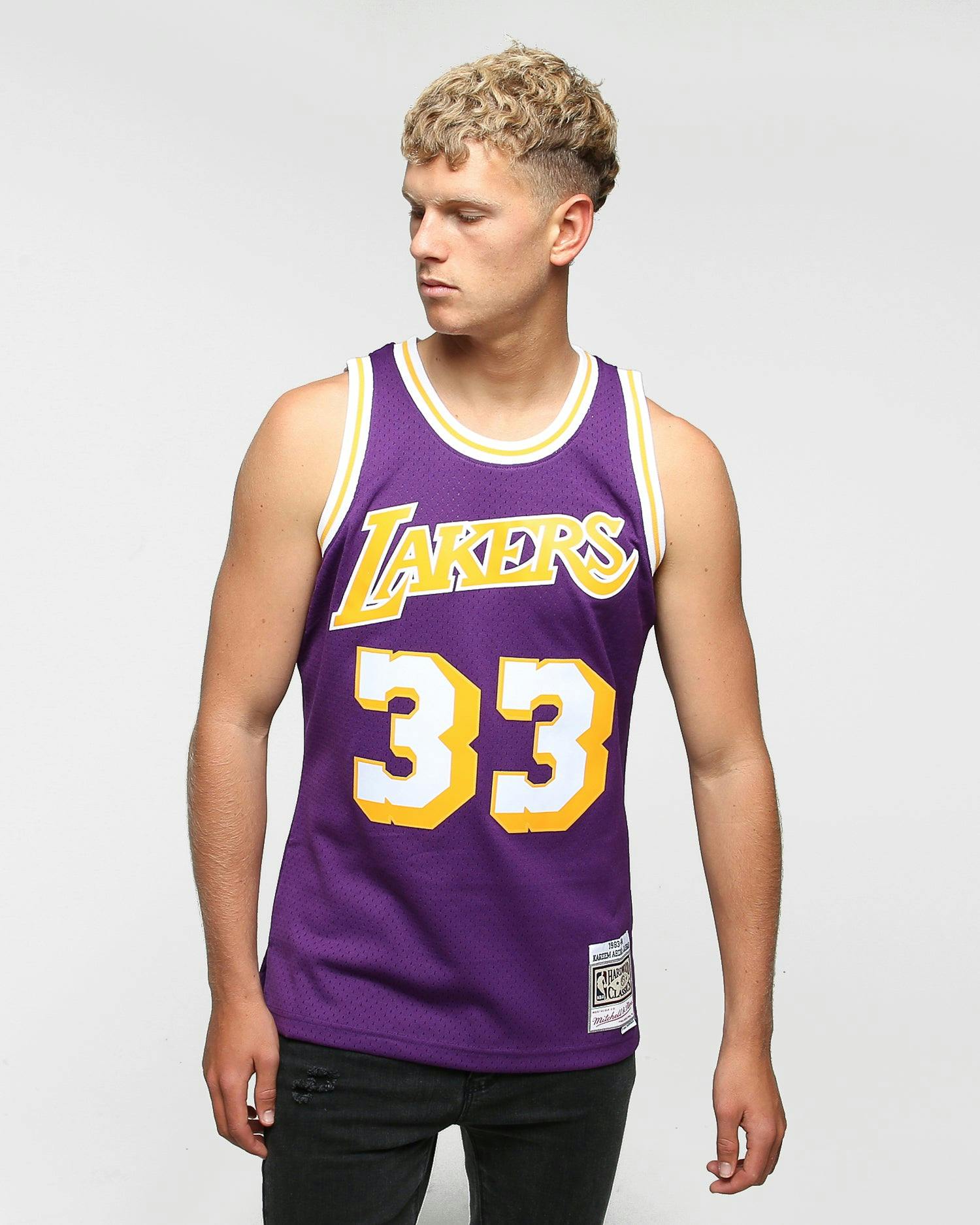 Mitchell Ness Los Angeles Lakers Kareem Abdul Jabbar 33 Swingman Jersey Purple Culture Kings Us