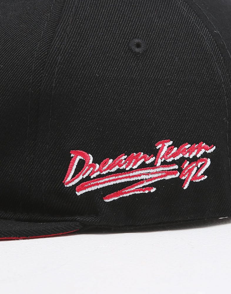 Mitchell Ness Team Usa 1992 Basketball Snapback Black Red