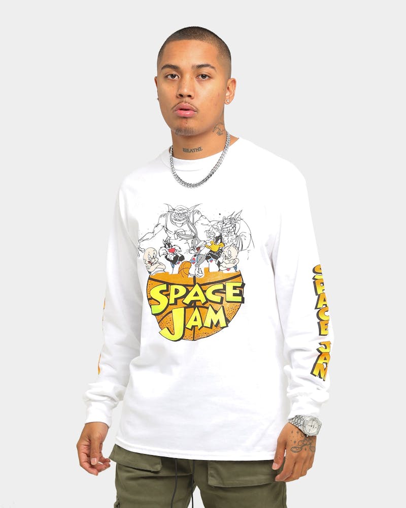 Space Jam Characters Long Sleeve T Shirt White Culture Kings Us