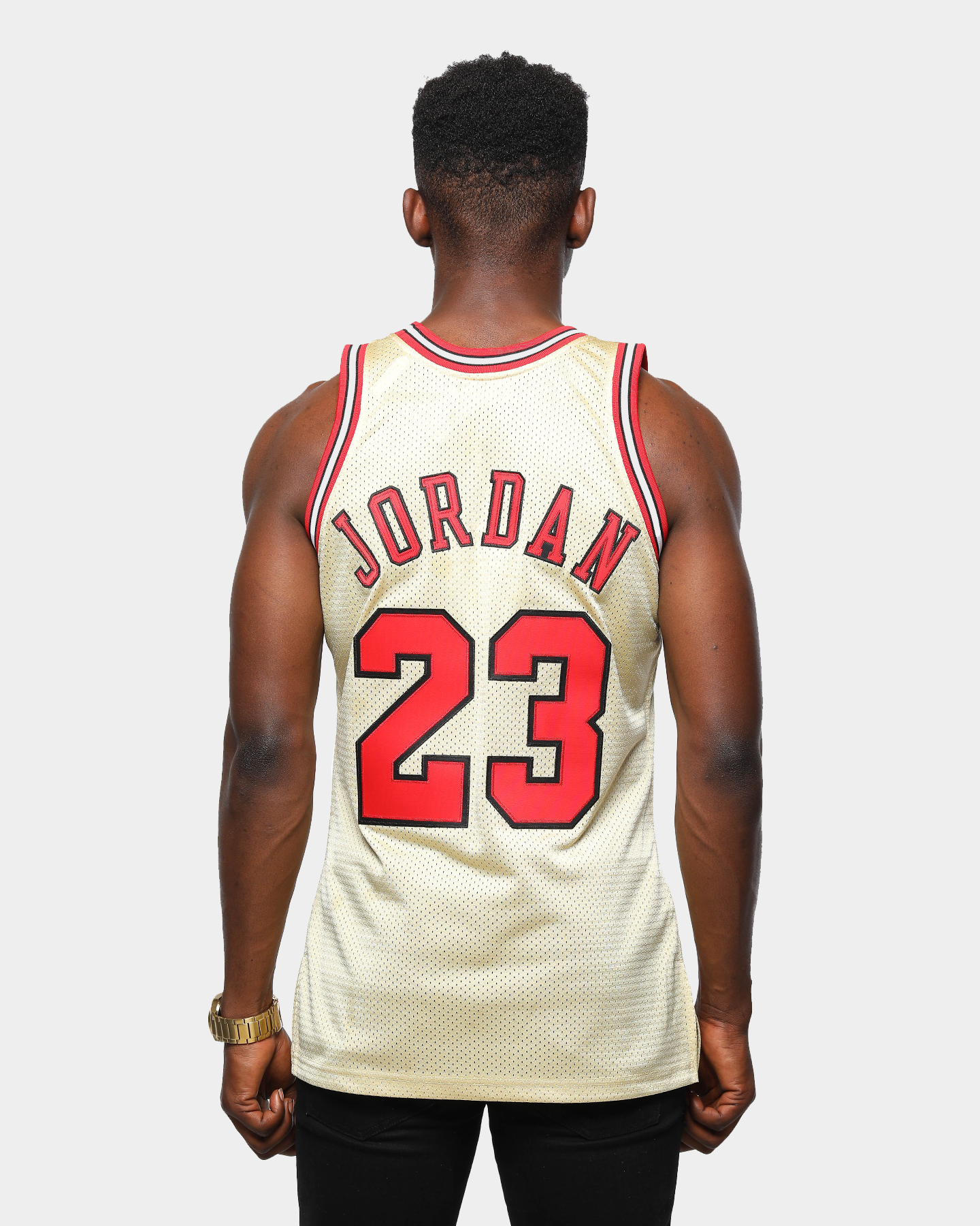 gold jordan jersey mitchell and ness
