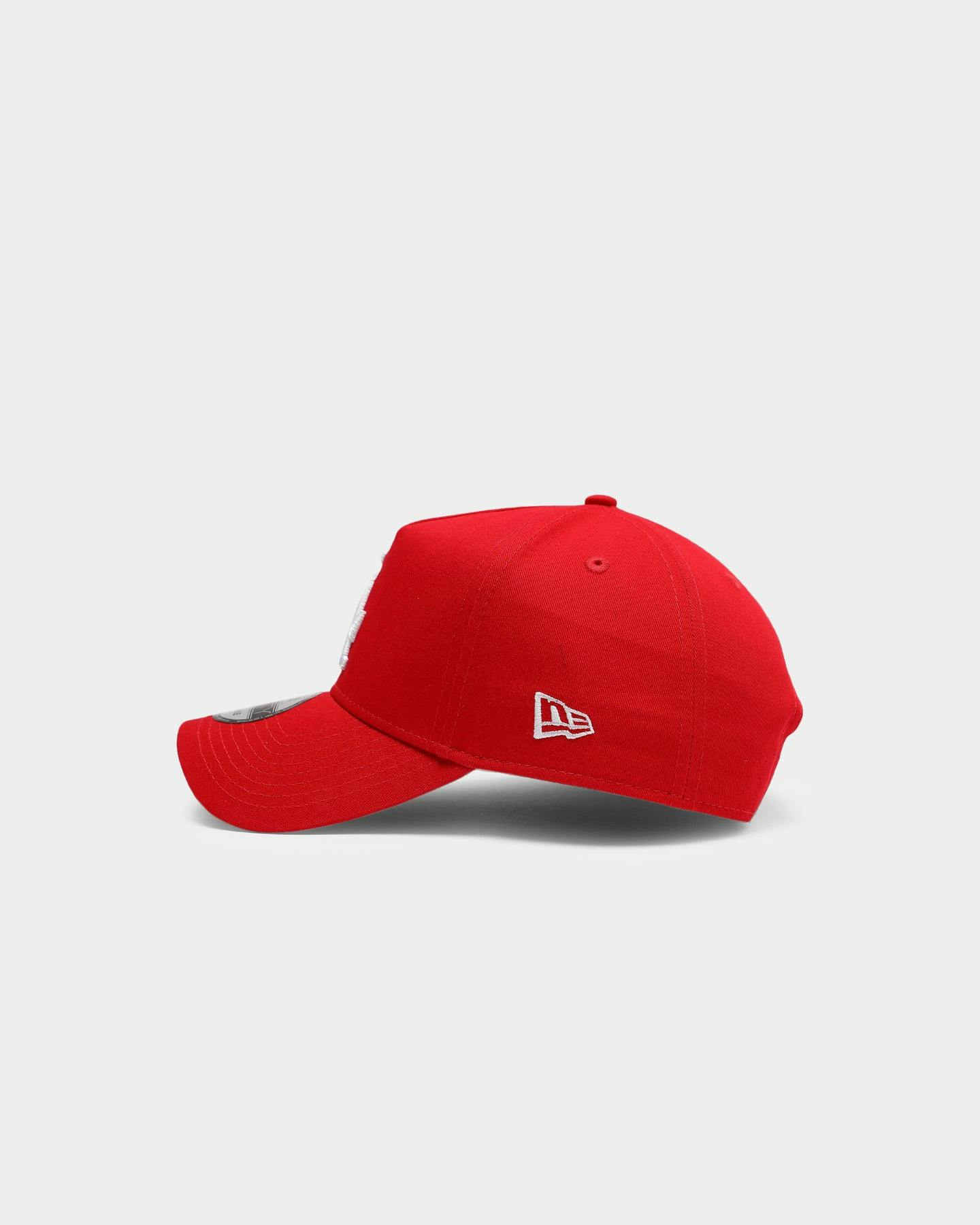 New Era Los Angeles Dodgers 9FORTY A-Frame Grey Undervisor Snapback Red ...