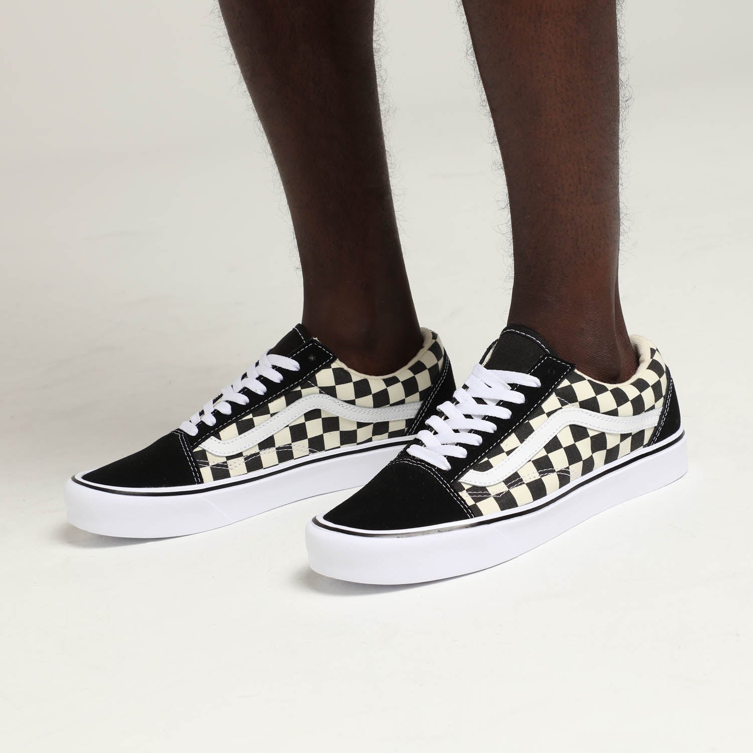 vans old skool lite black white checkerboard