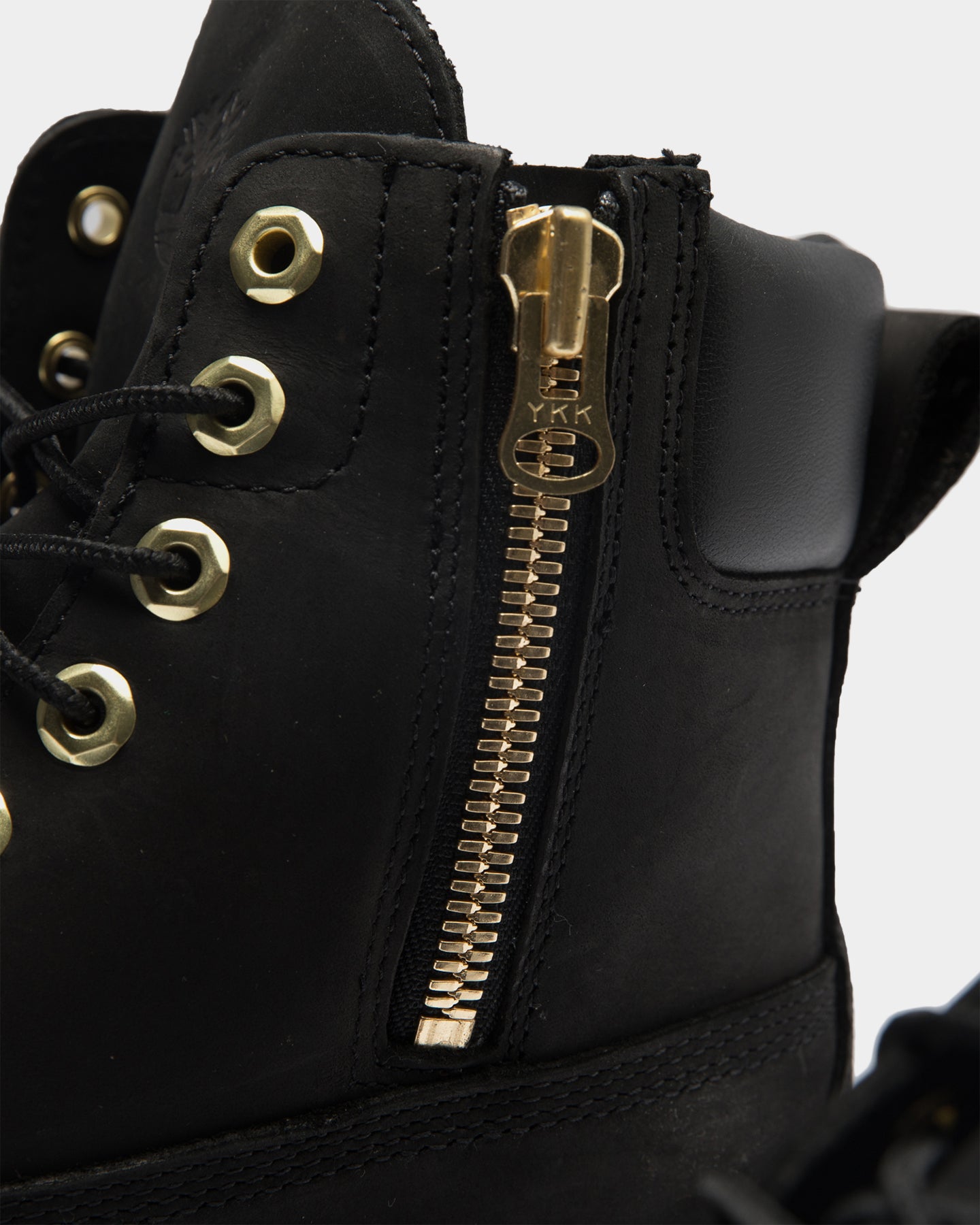 timberland black and gold boots