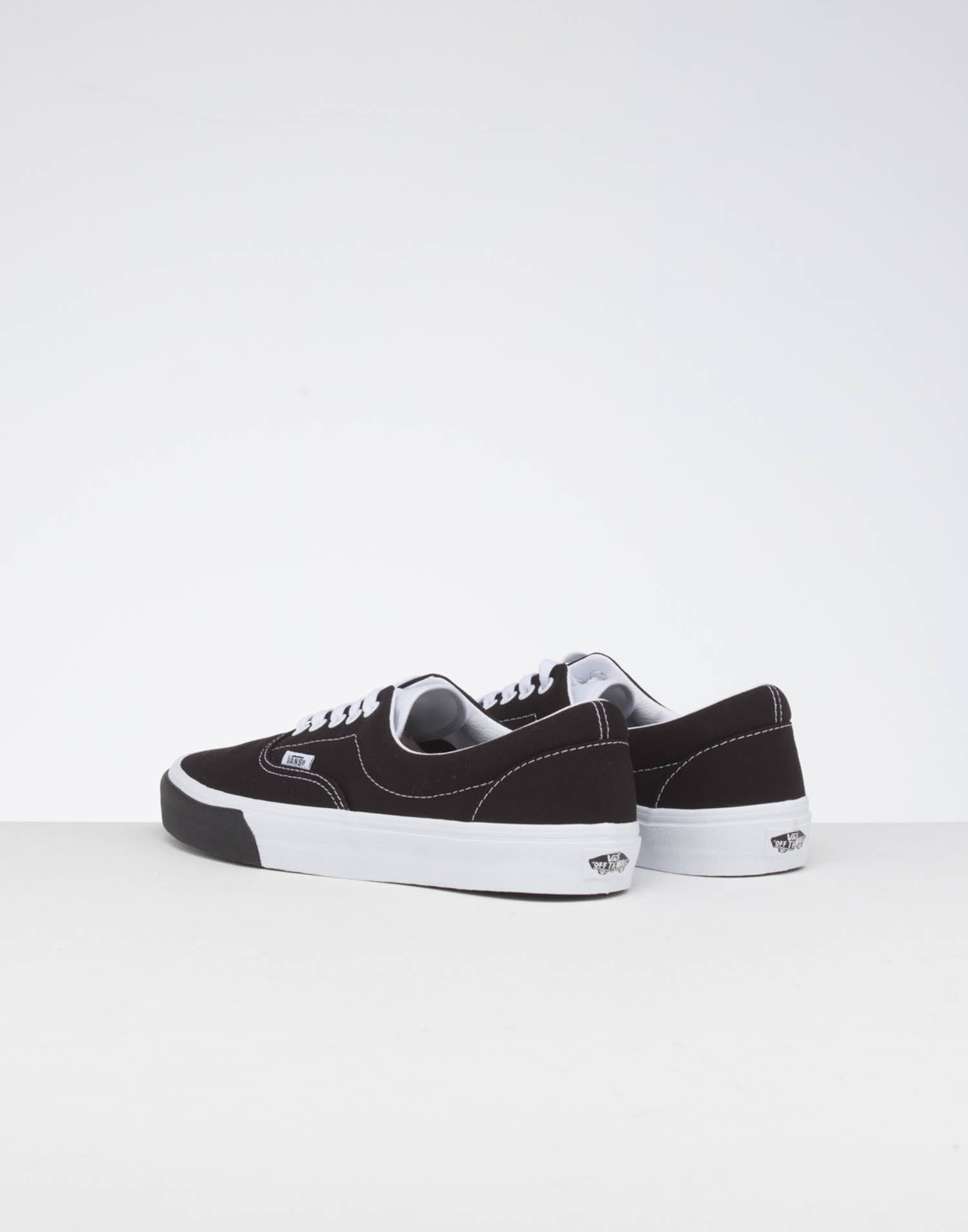 vans era color block black white
