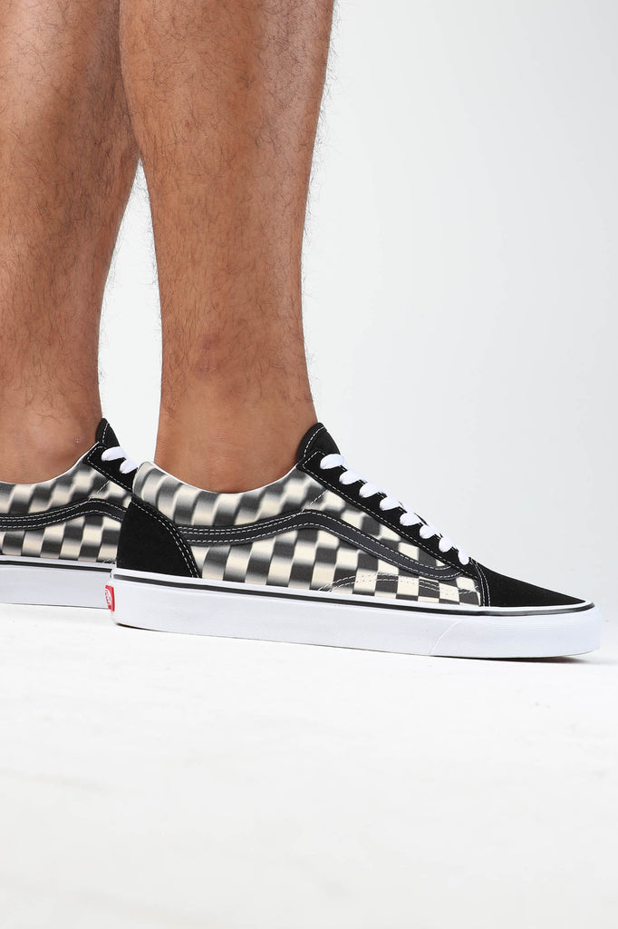 vans old skool blur check