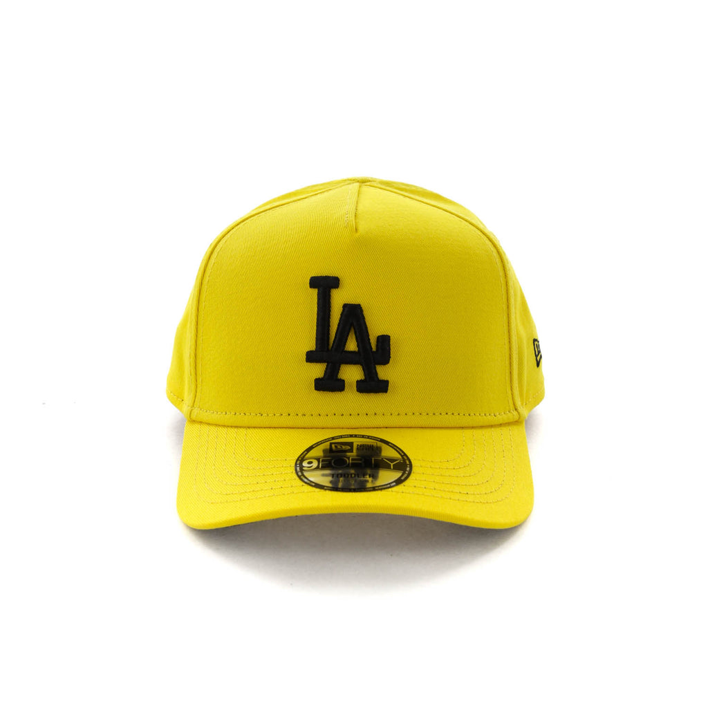 black and yellow dodgers hat