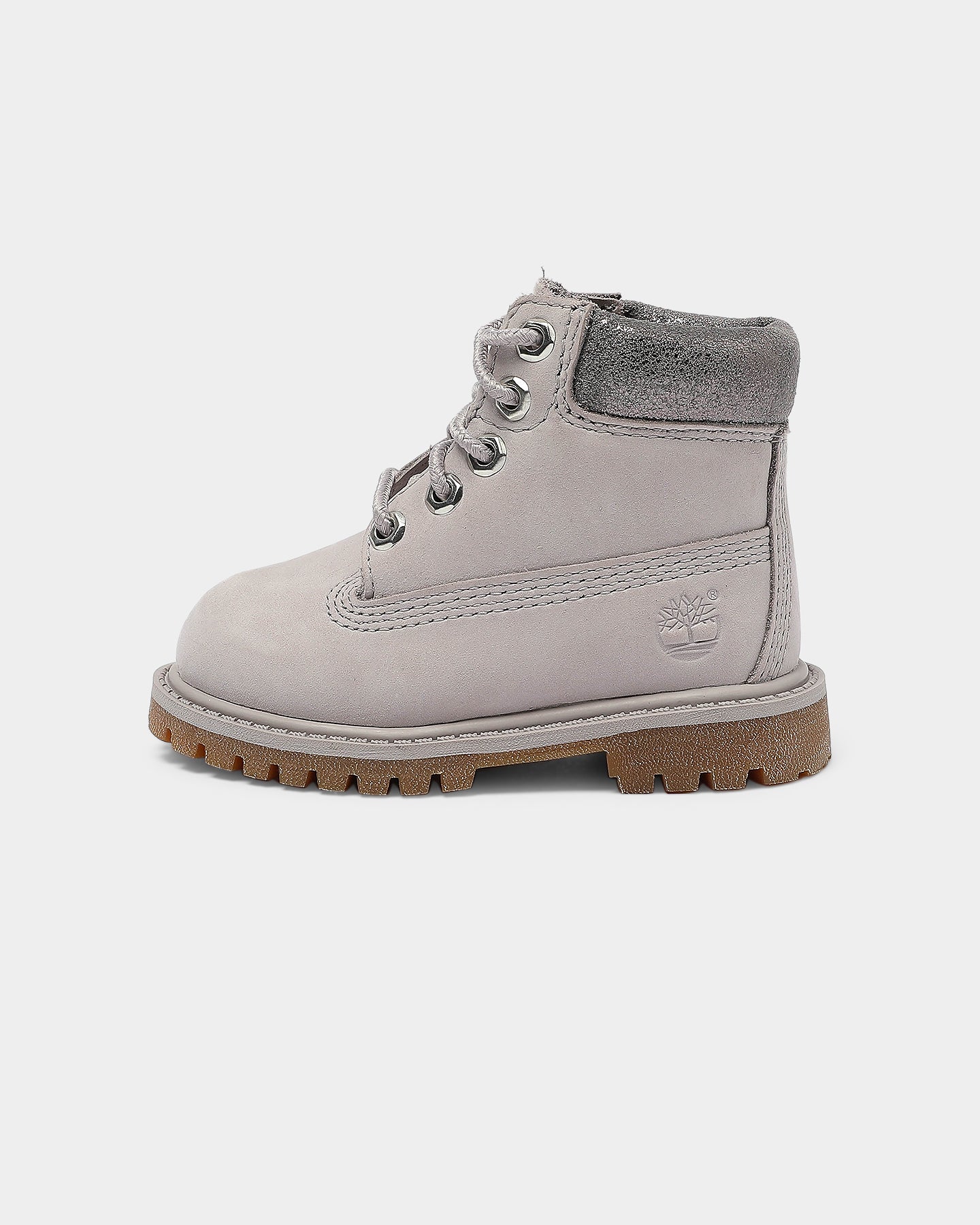 grey timberlands kids