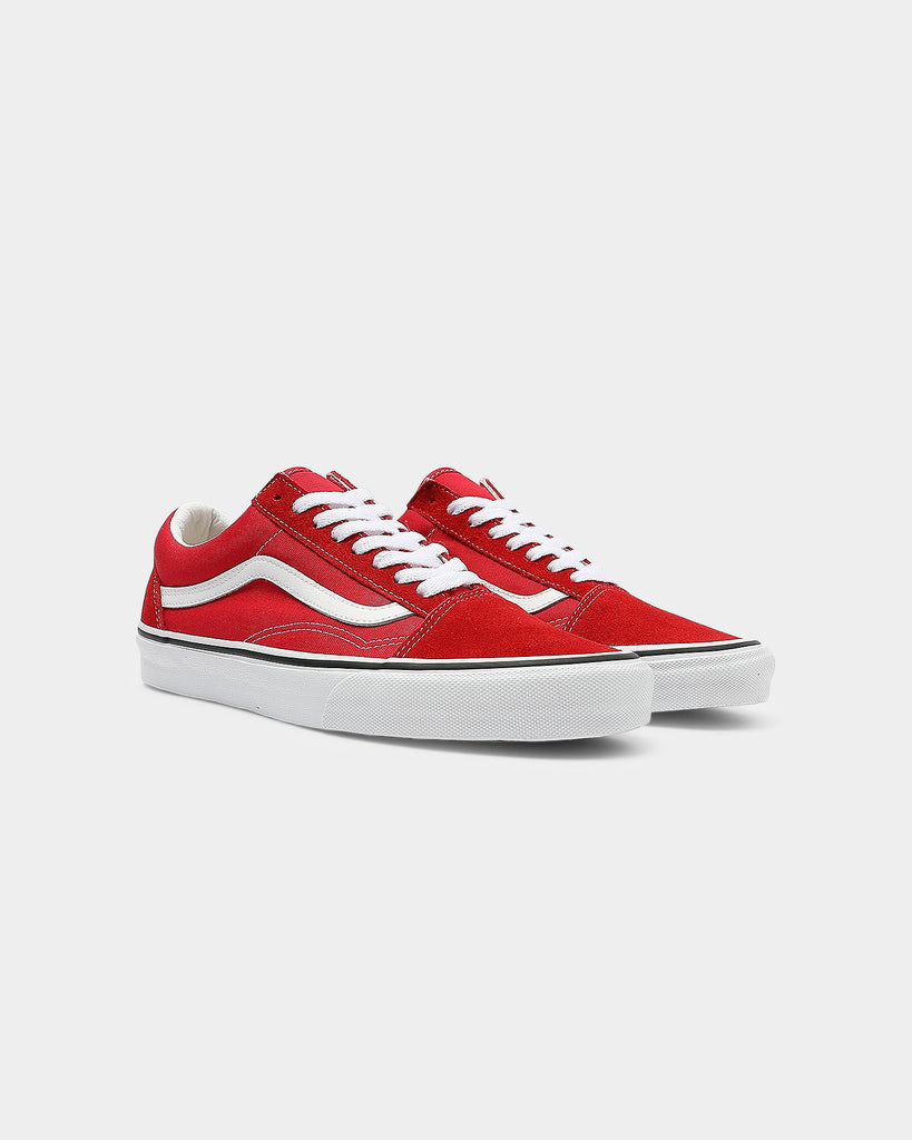 vans old skool red and white
