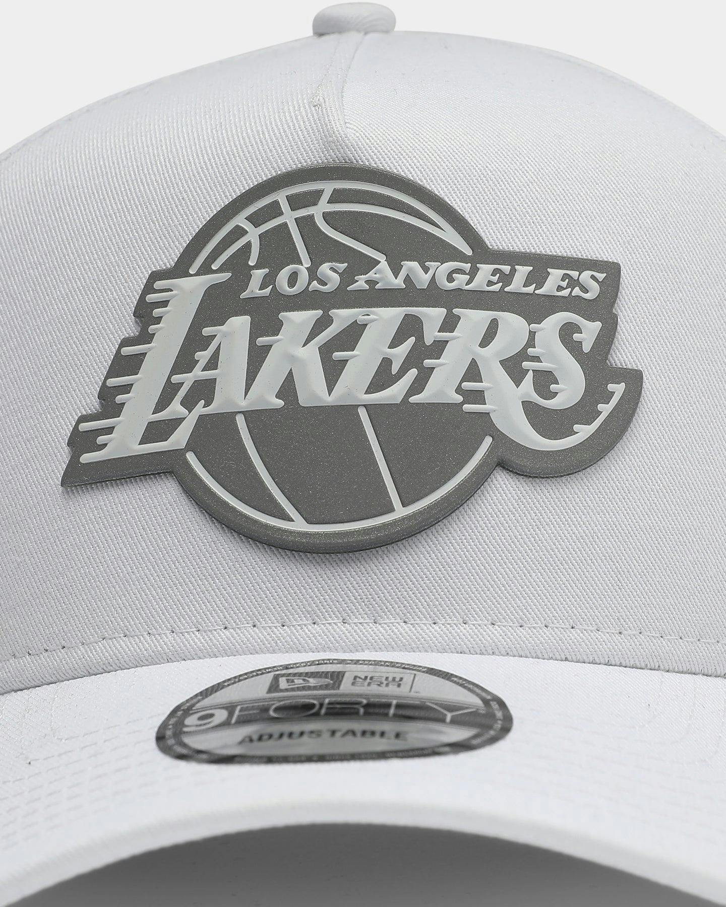 New Era Los Angeles Lakers 9forty A Frame Reflective Logo Snapnack White 3m Culture Kings Us
