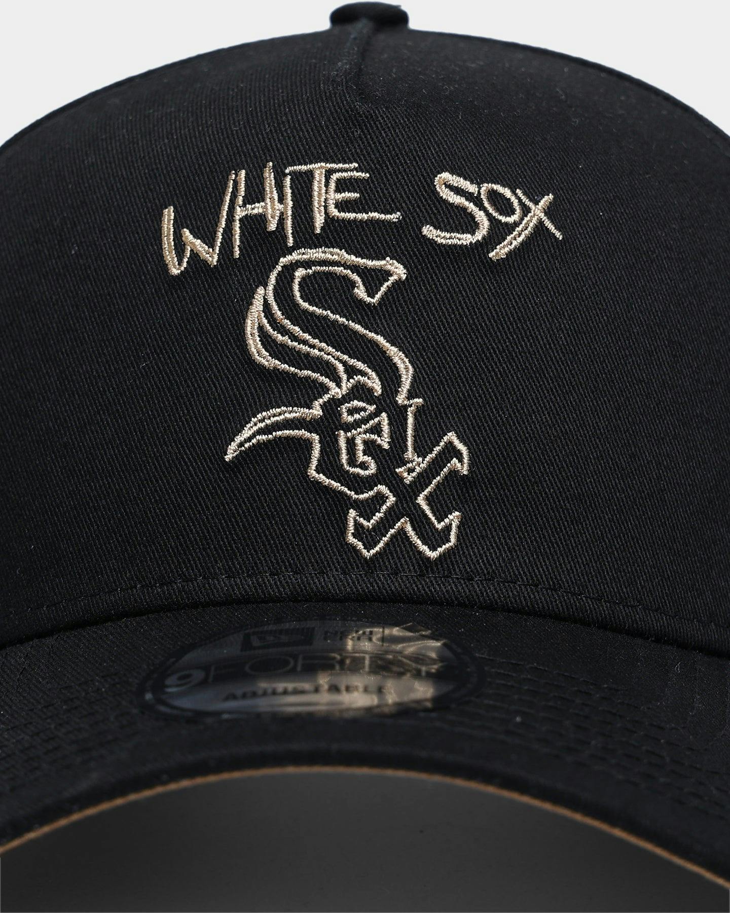 New Era Chicago White Sox Scribble 9FORTY AFrame Snapback Black/Wheat