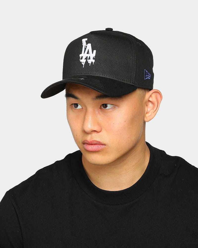 New Era Los Angeles Dodgers Drip Logo 9forty A Frame Snapback Black Culture Kings Us