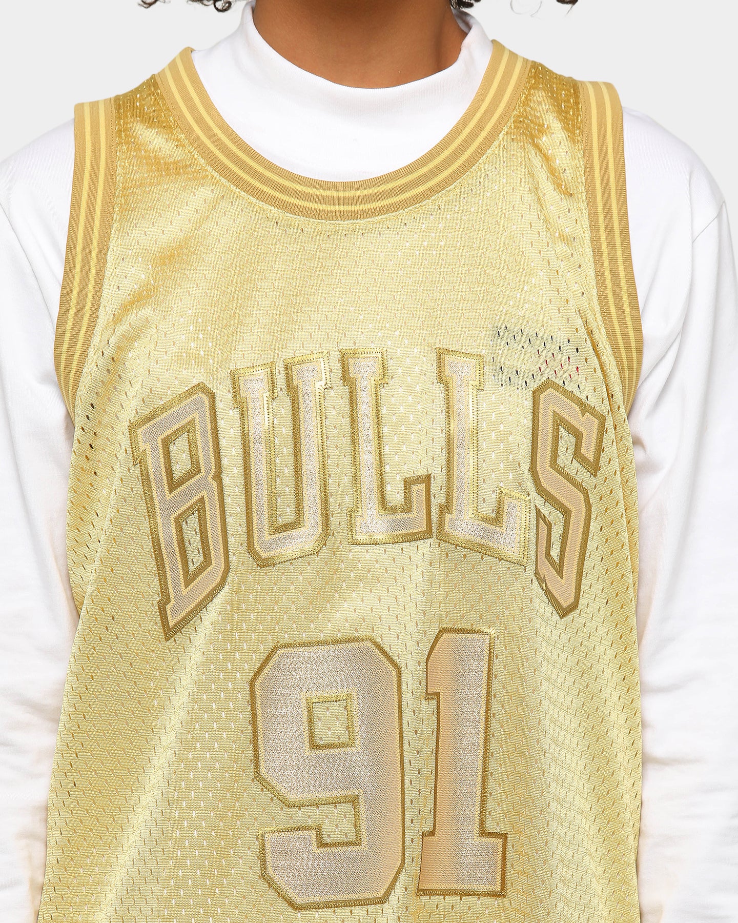mitchell and ness gold jersey