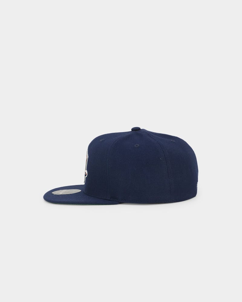 Mitchell & Ness Brooklyn Nets 'Team Ground 2.0 Hardwood Classics' Fitted Blue