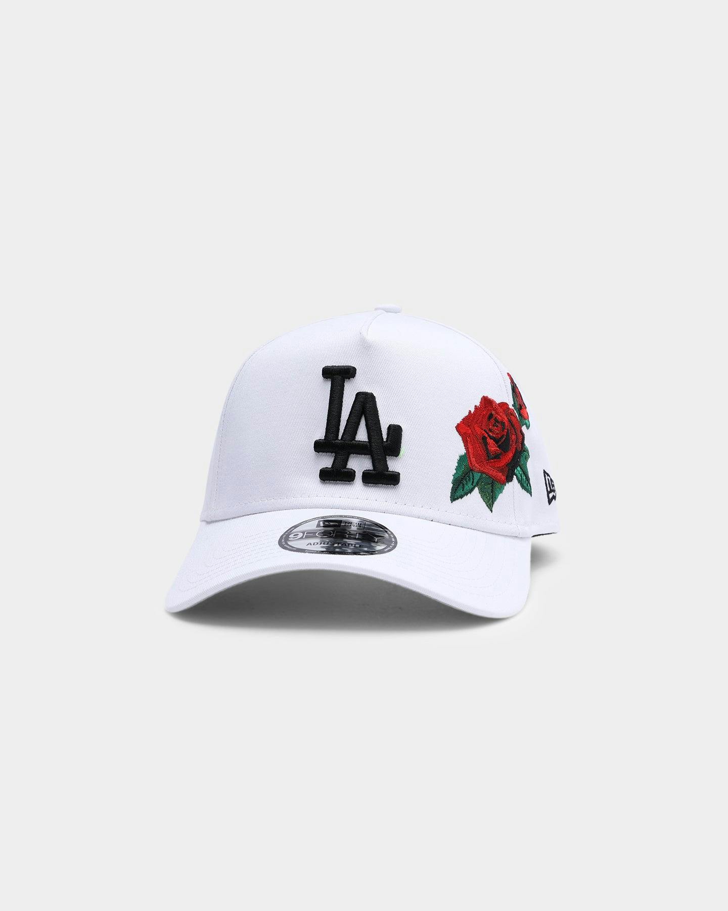 New Era Los Angeles Dodgers Rose Hit 9FORTY A-Frame Snapback White/Bla