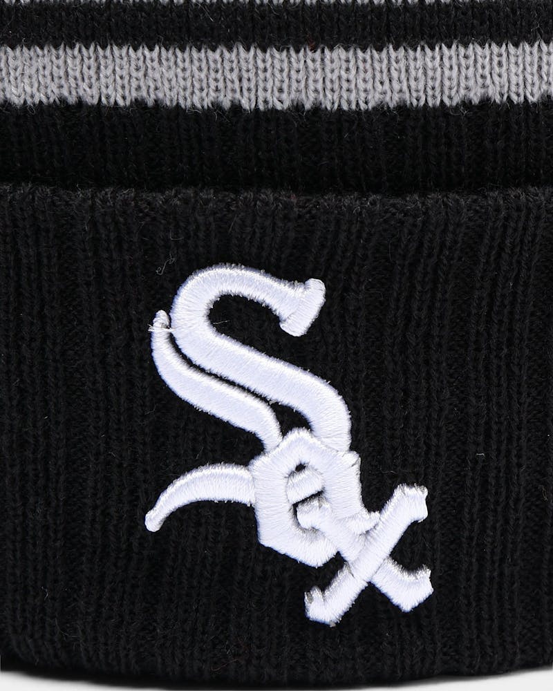New Era Chicago White Sox Team Stripe Script Pom Beanie Team | Culture ...