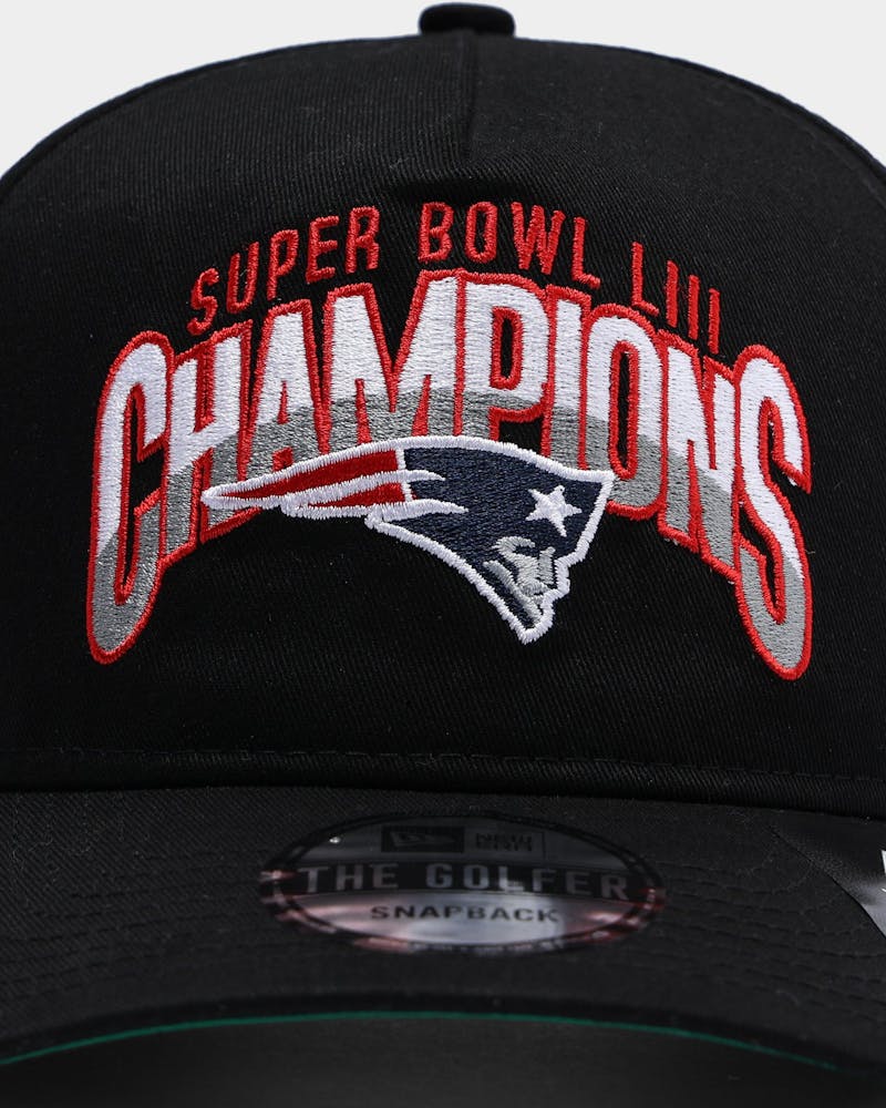 New Era New England Patriots "Super Bowl Champs" Old Golfer Snapback Black/Superbowl thumbnail - 4