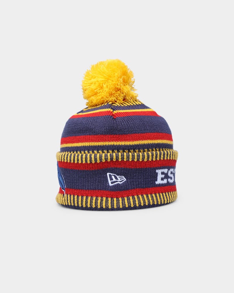 New Era Adelaide Crows AFL Opening Bounce 2022 Pom Wordmark Beanie Blue thumbnail - 2