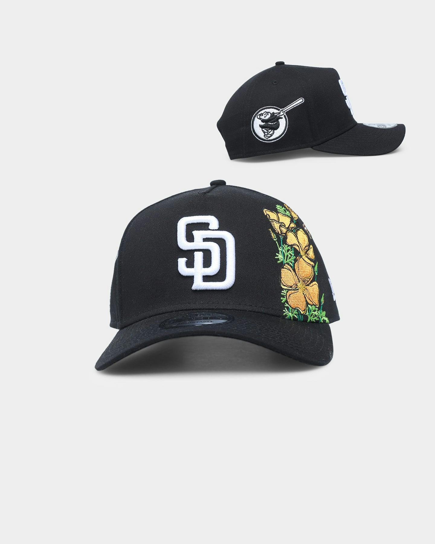 New Era San Diego Padres 'Flower' 9FORTY A-Frame Snapback Black/Floral