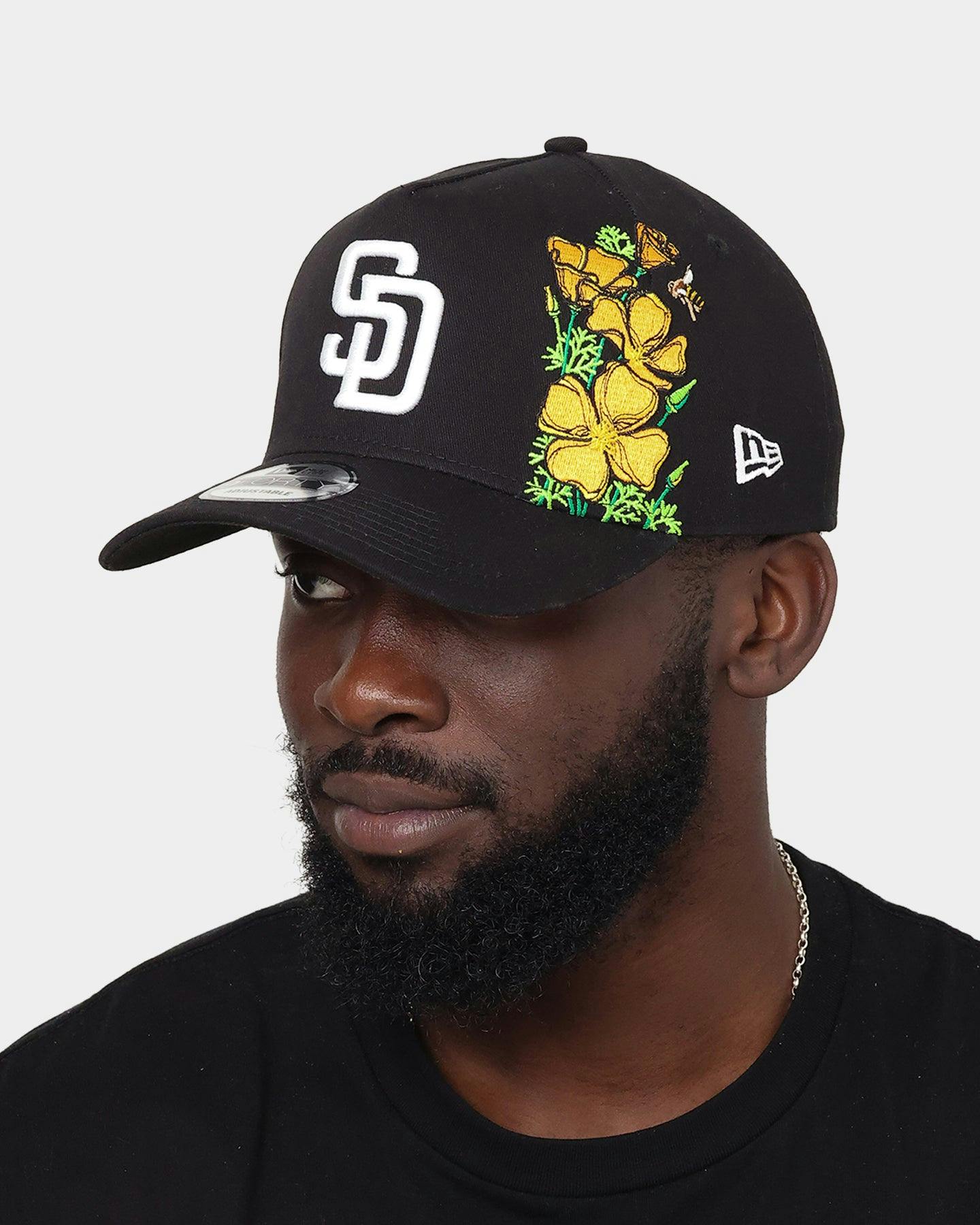 New Era San Diego Padres 'Flower' 9FORTY A-Frame Snapback Black/Floral
