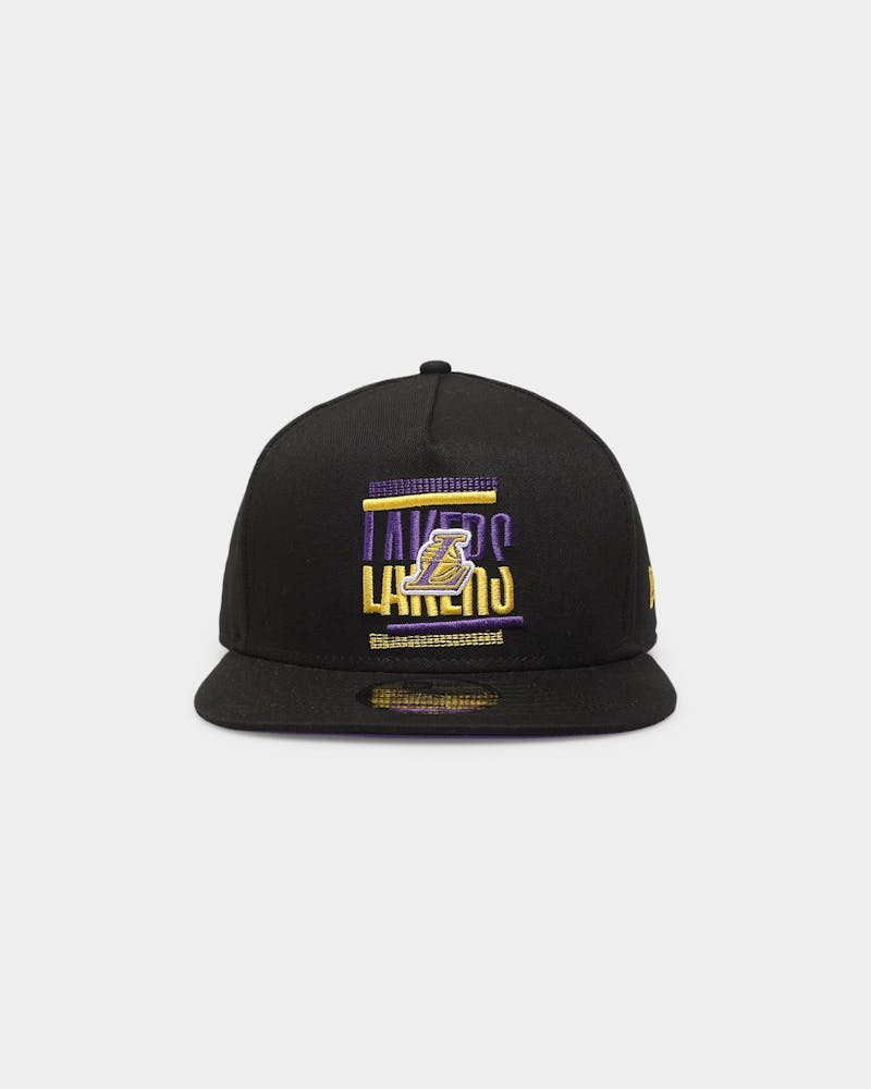 New Era Los Angeles Lakers 'Tilt' 9FIFTY A-Frame Snapback Black/Original Team Colours thumbnail - 0