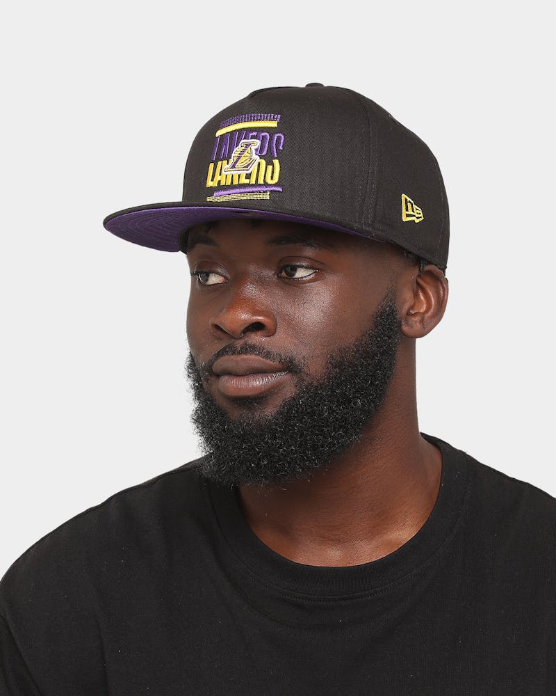 New Era Los Angeles Lakers 'Tilt' 9FIFTY A-Frame Snapback Black/Original Team Colours thumbnail - 1