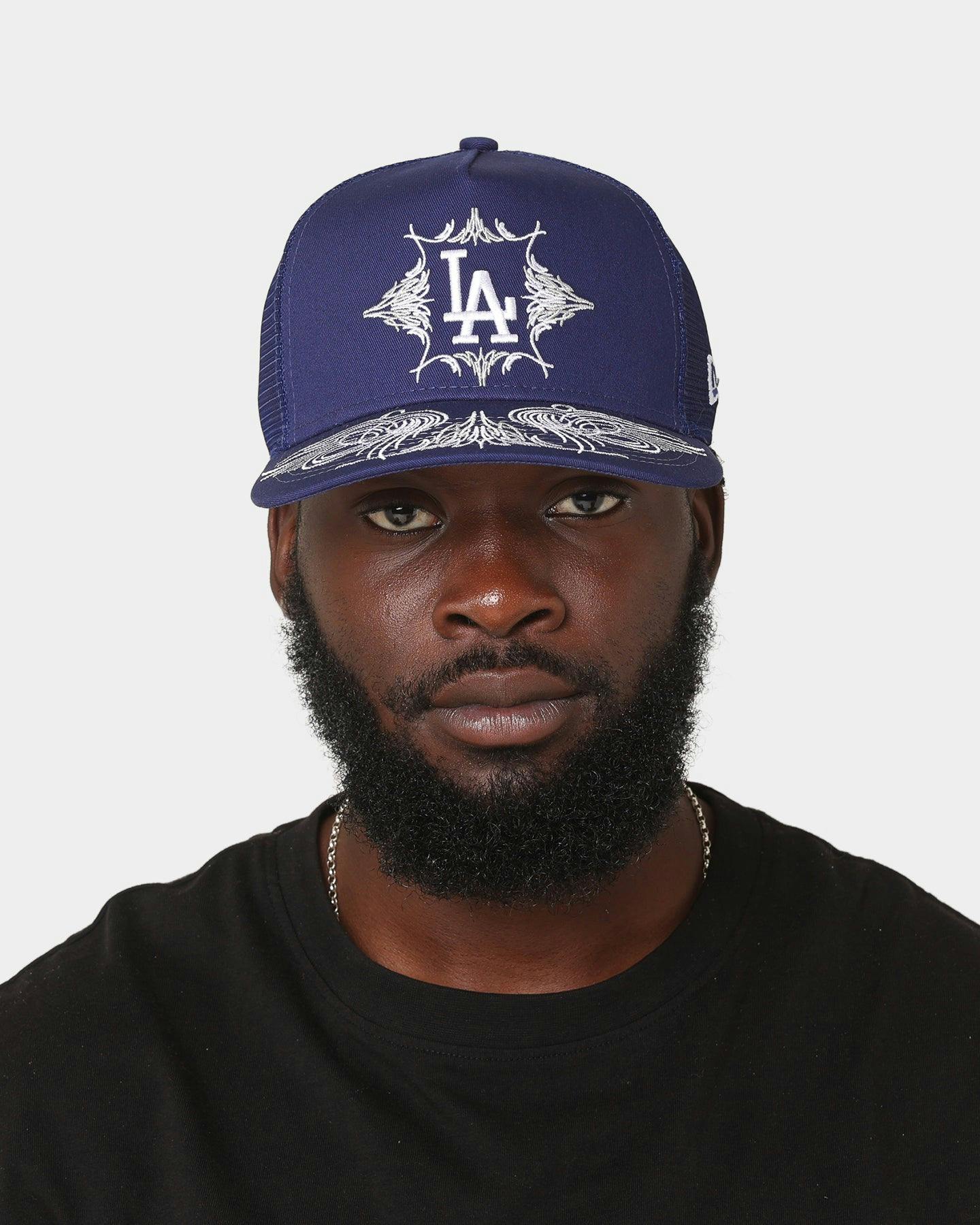 New Era Los Angeles Dodgers 'Flare Designs' 9FORTY A-Frame Trucker Snapback Original Team Colours