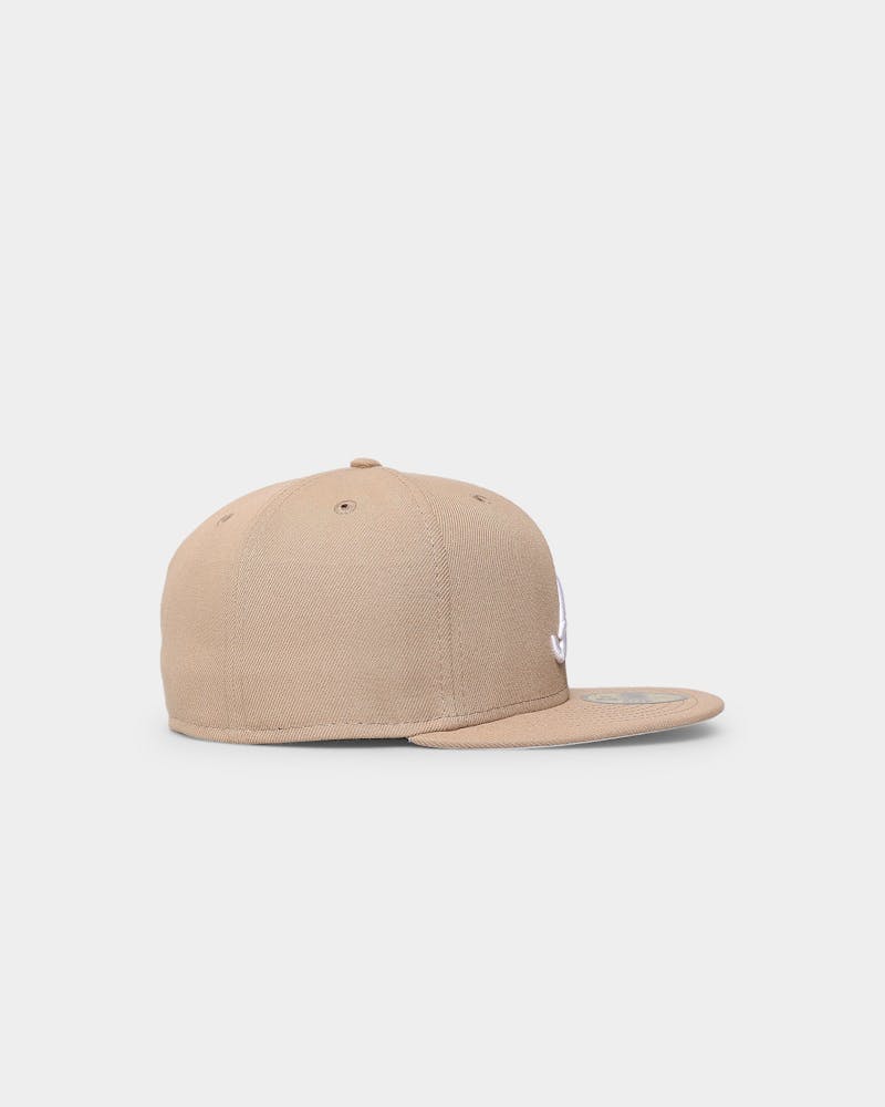 New Era Atlanta Braves "Camel White" 59FIFTY Fitted Tumbleweed/White