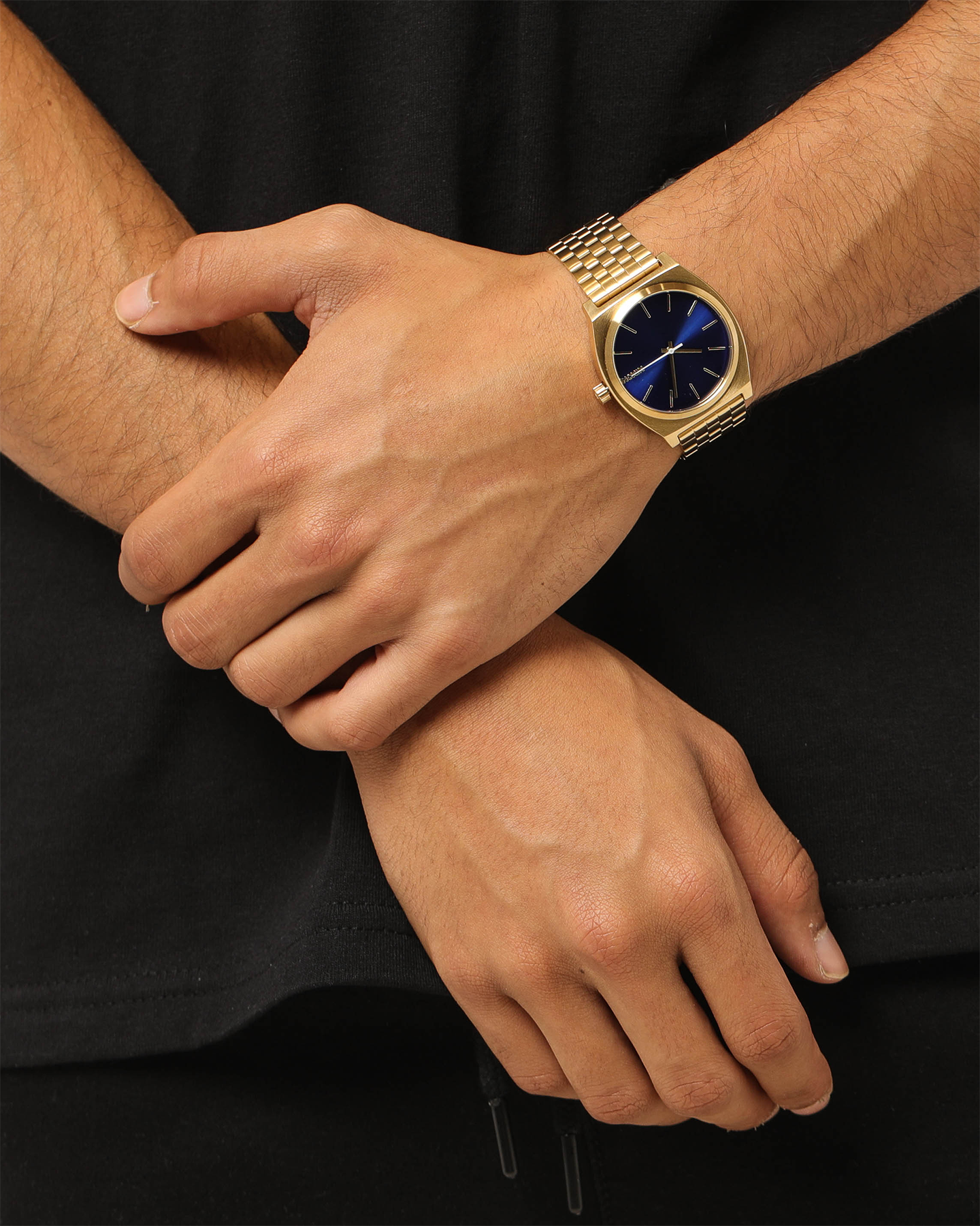 nixon time teller on wrist