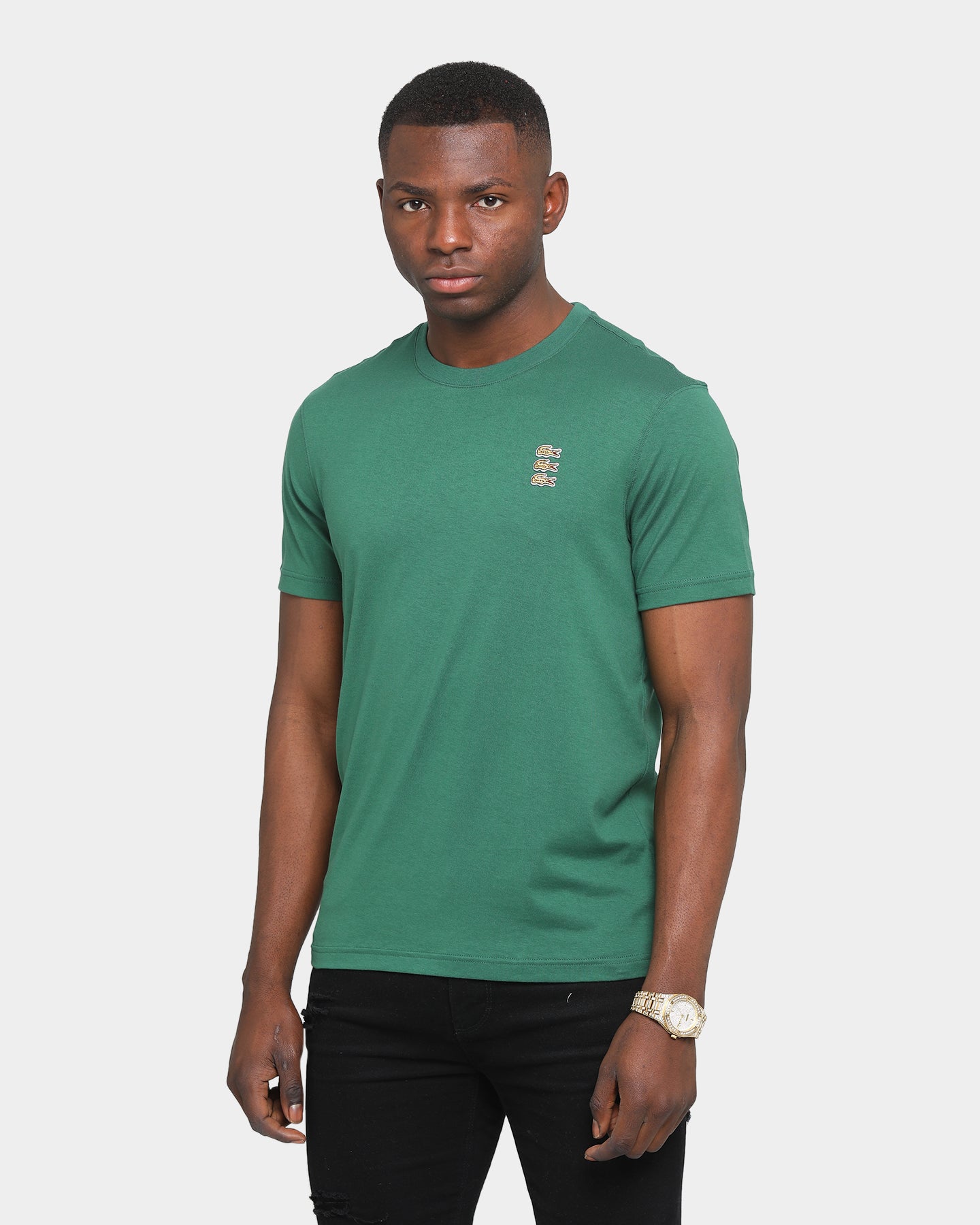 Lacoste Gold Triple Croc T-Shirt Green 