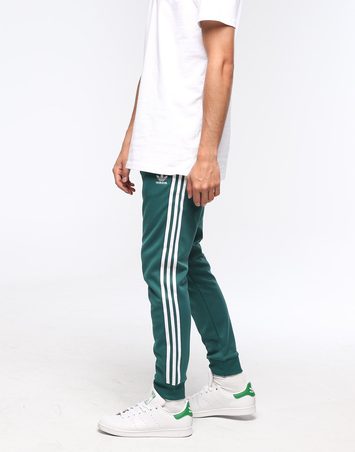 adidas sst green track pants