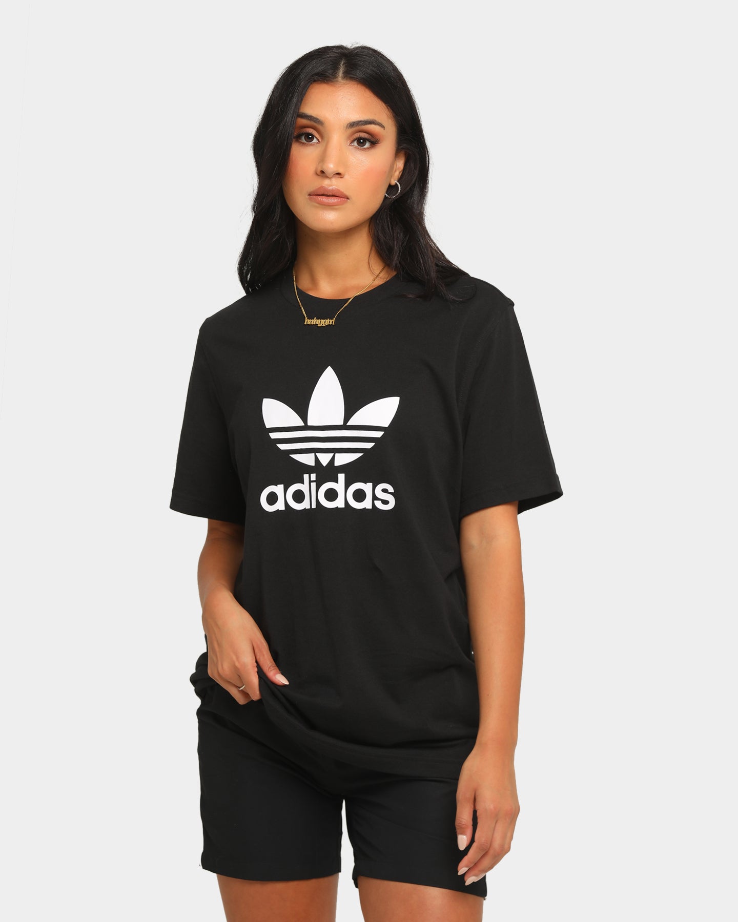 Adidas Trefoil T-Shirt Black | Culture 