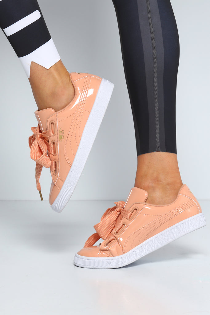 puma basket heart peach puma basket heart peach
