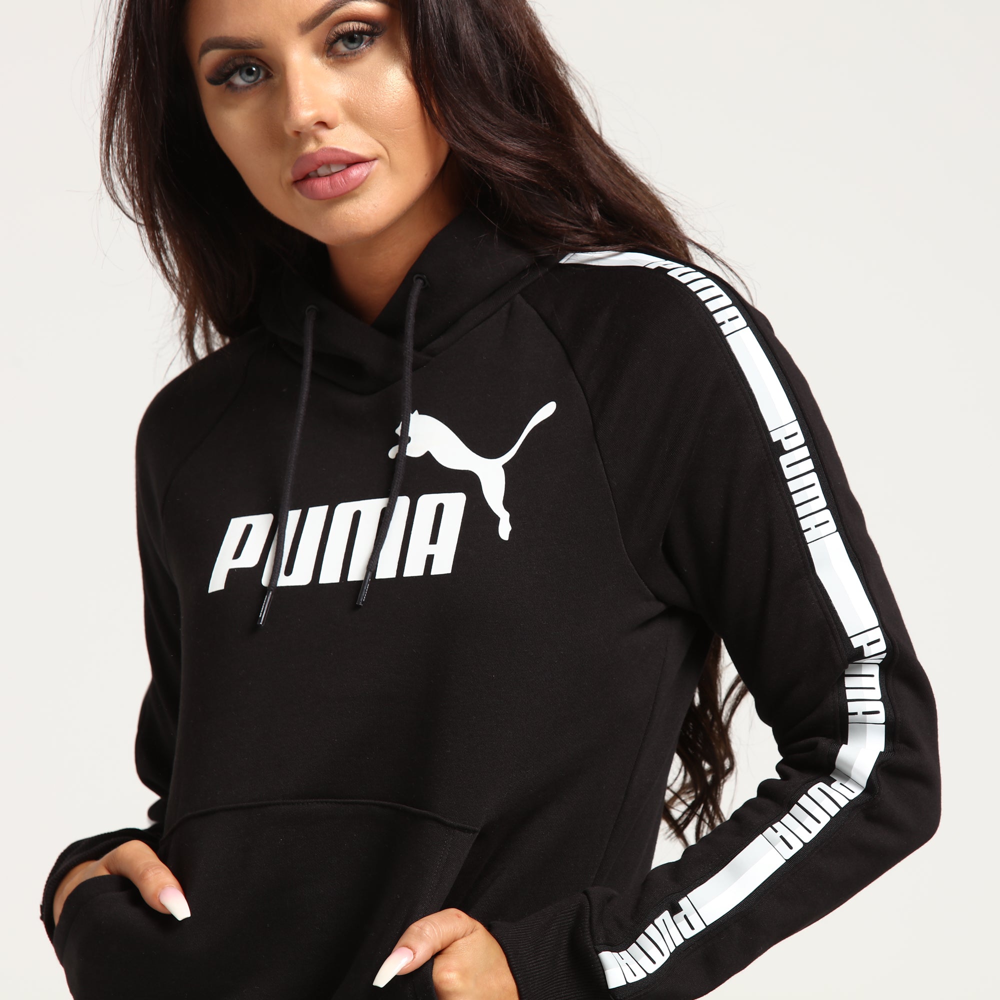 puma women's tape hoodie